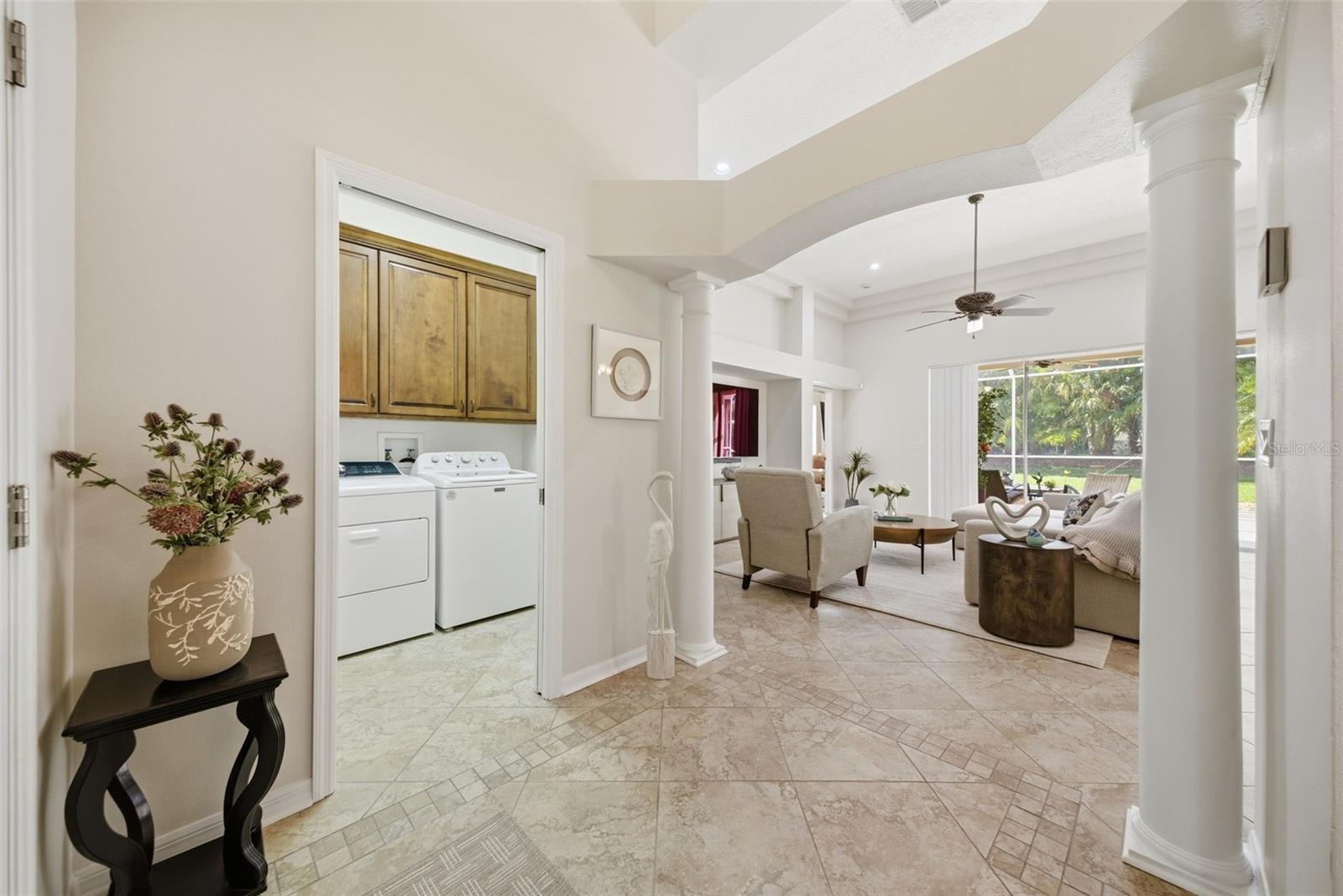 INDOOR LAUNDRY ROOM WITH STORAGE