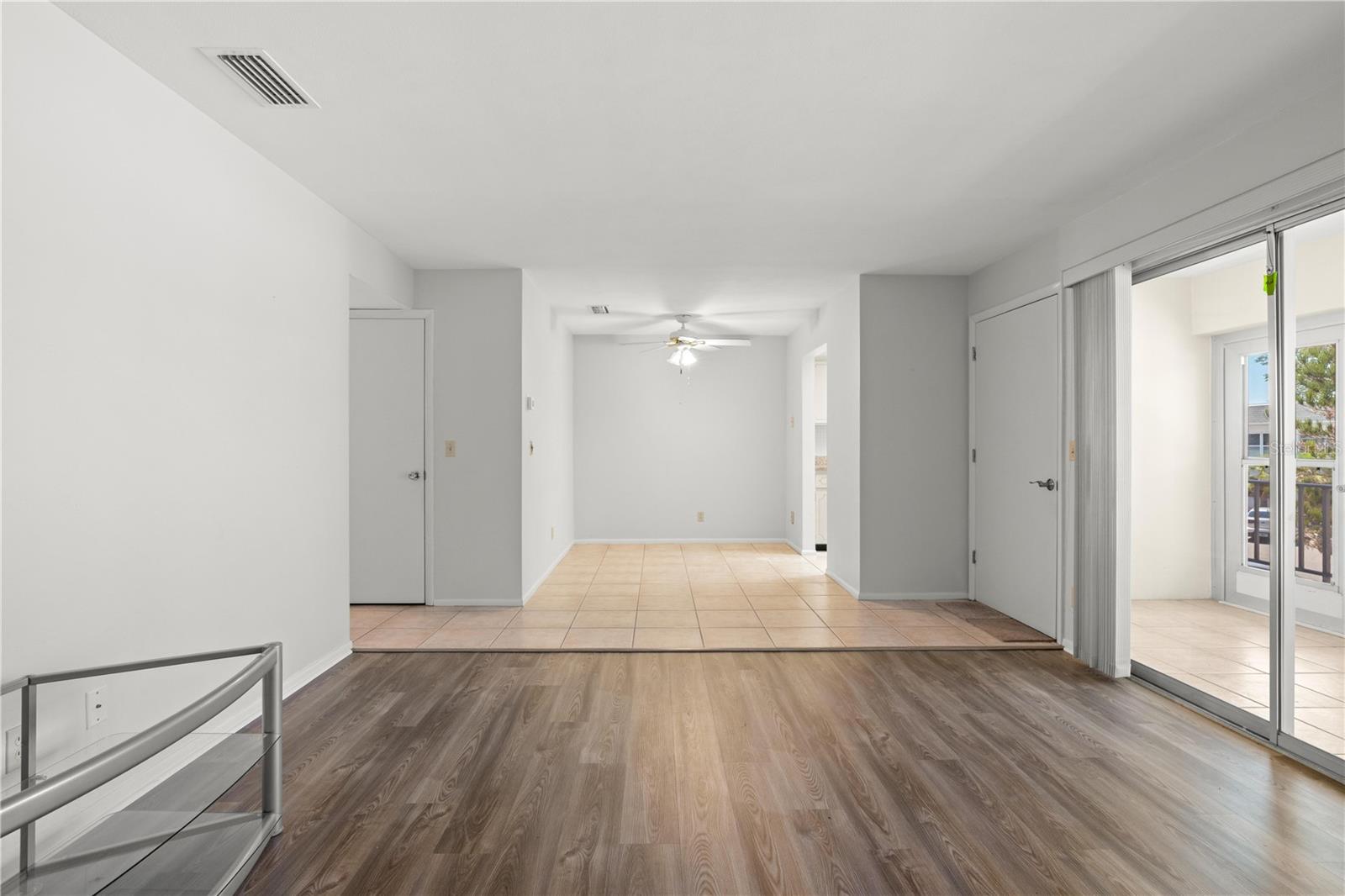Living room and Dining room