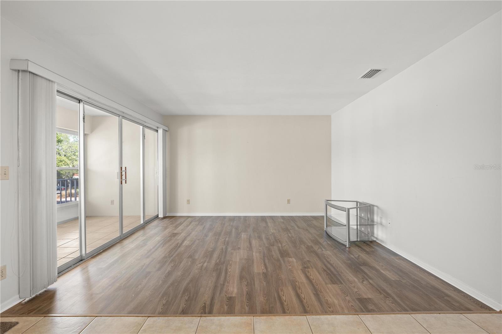 Living Room with luxury vinyl flooring.