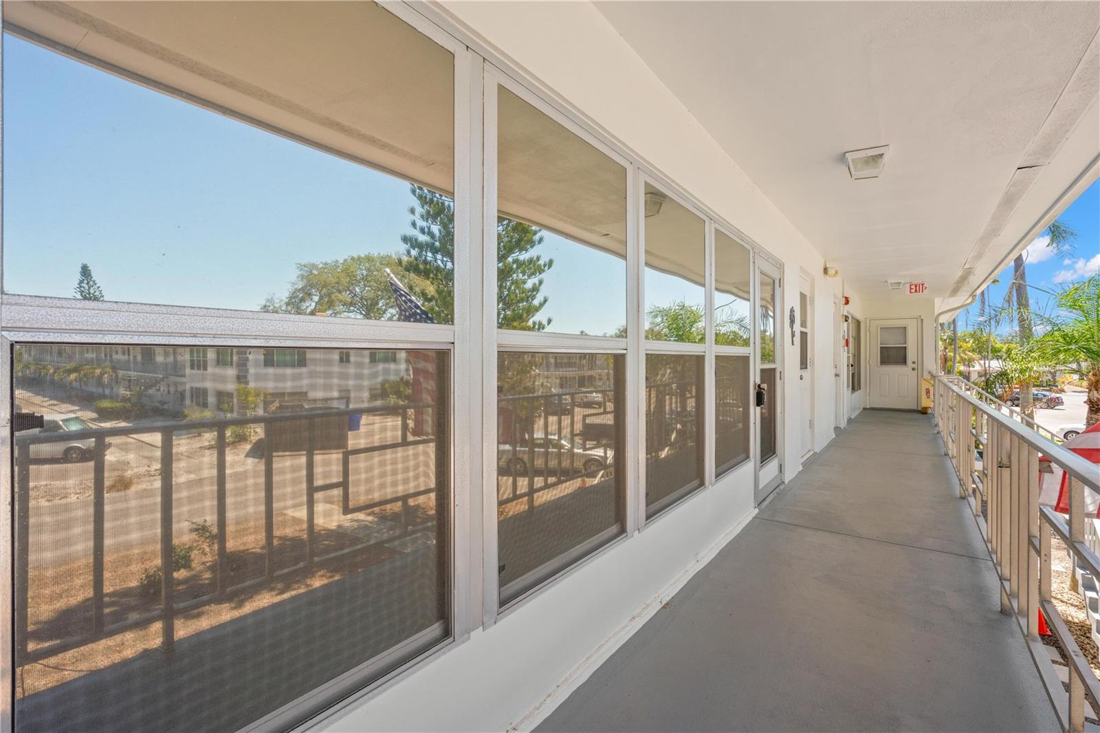 Open breezeway to front door