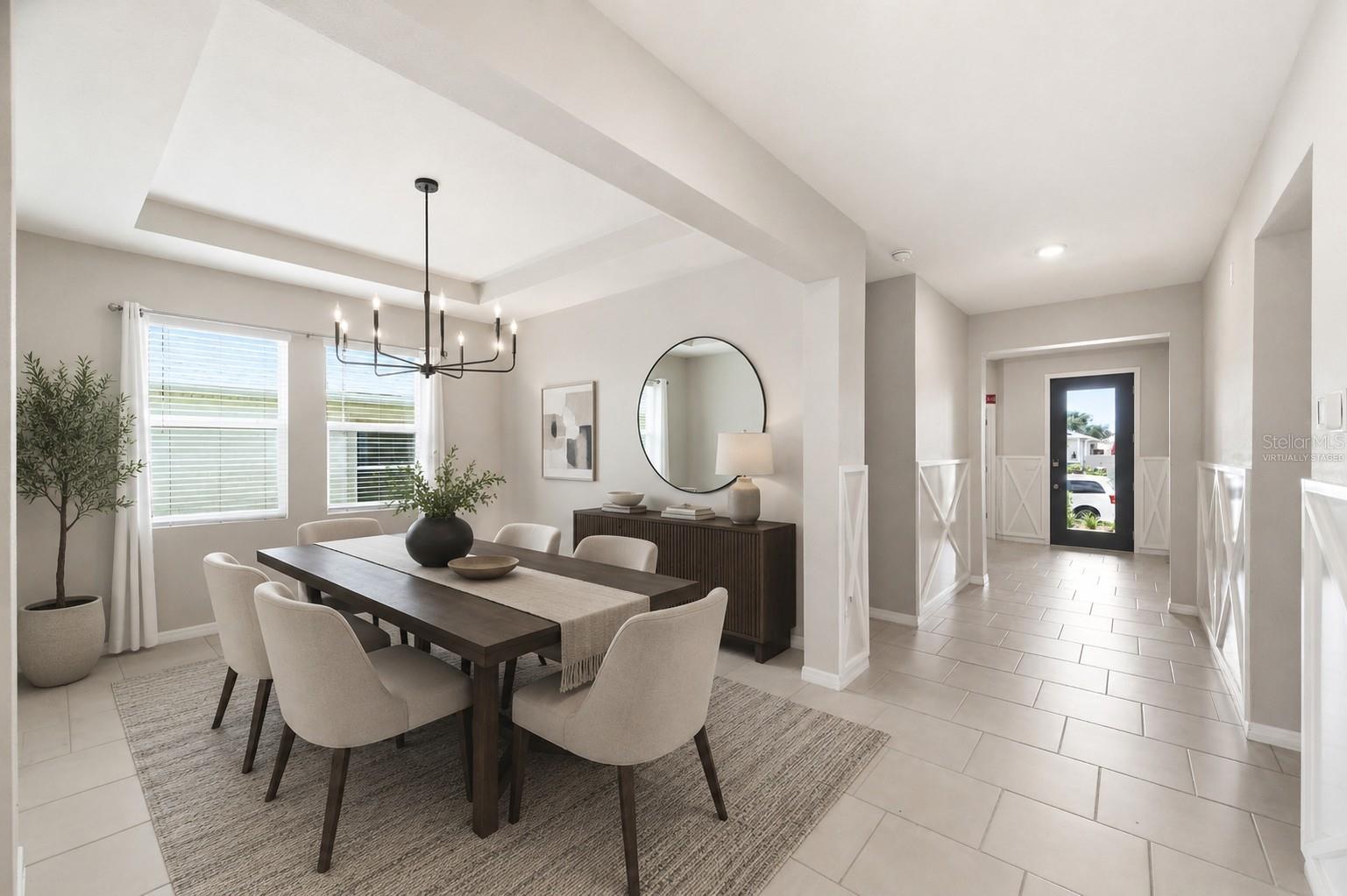 Virtually Staged Dining room