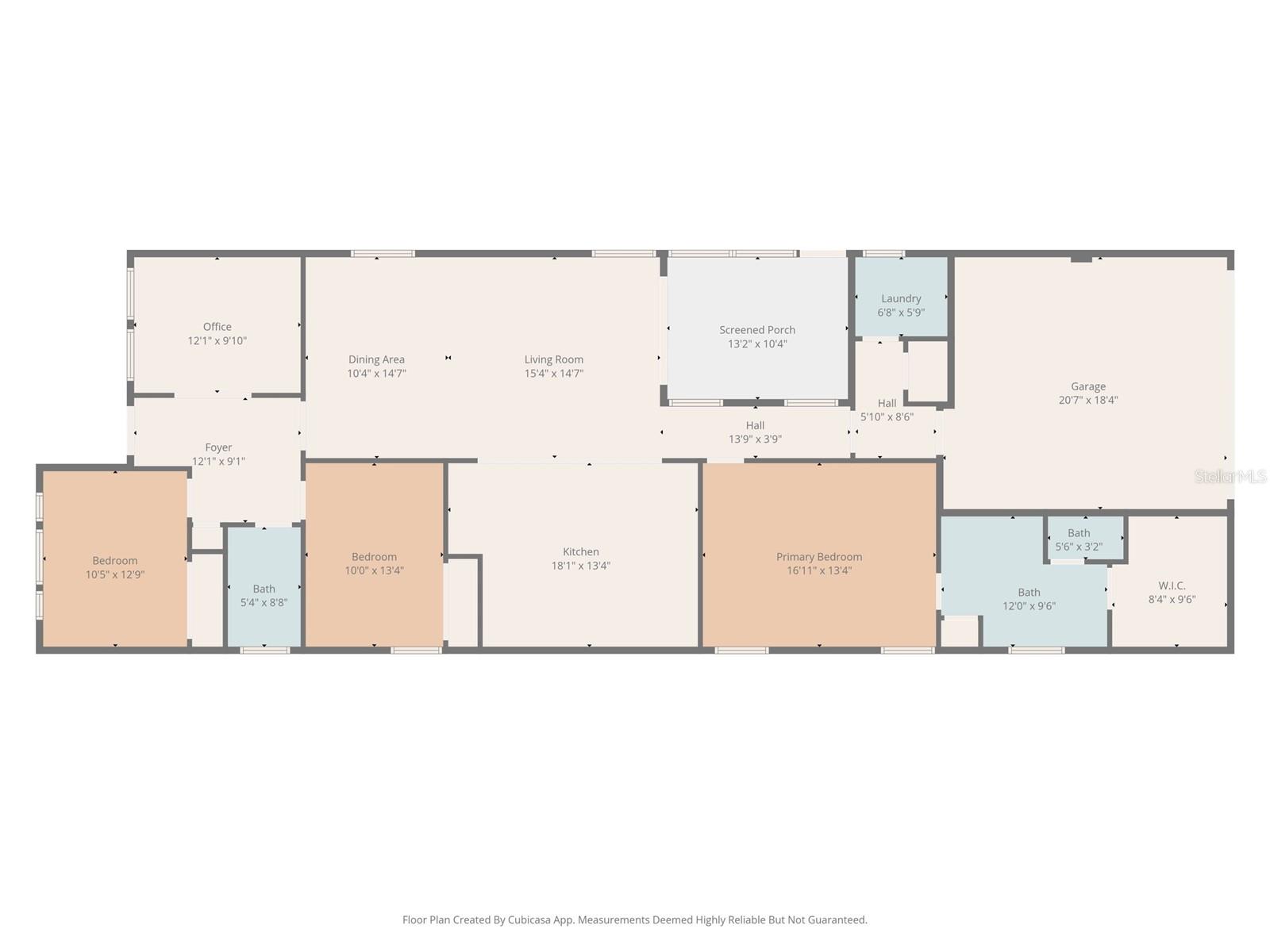 Floor plan of the Ibis B Park Square Home Model