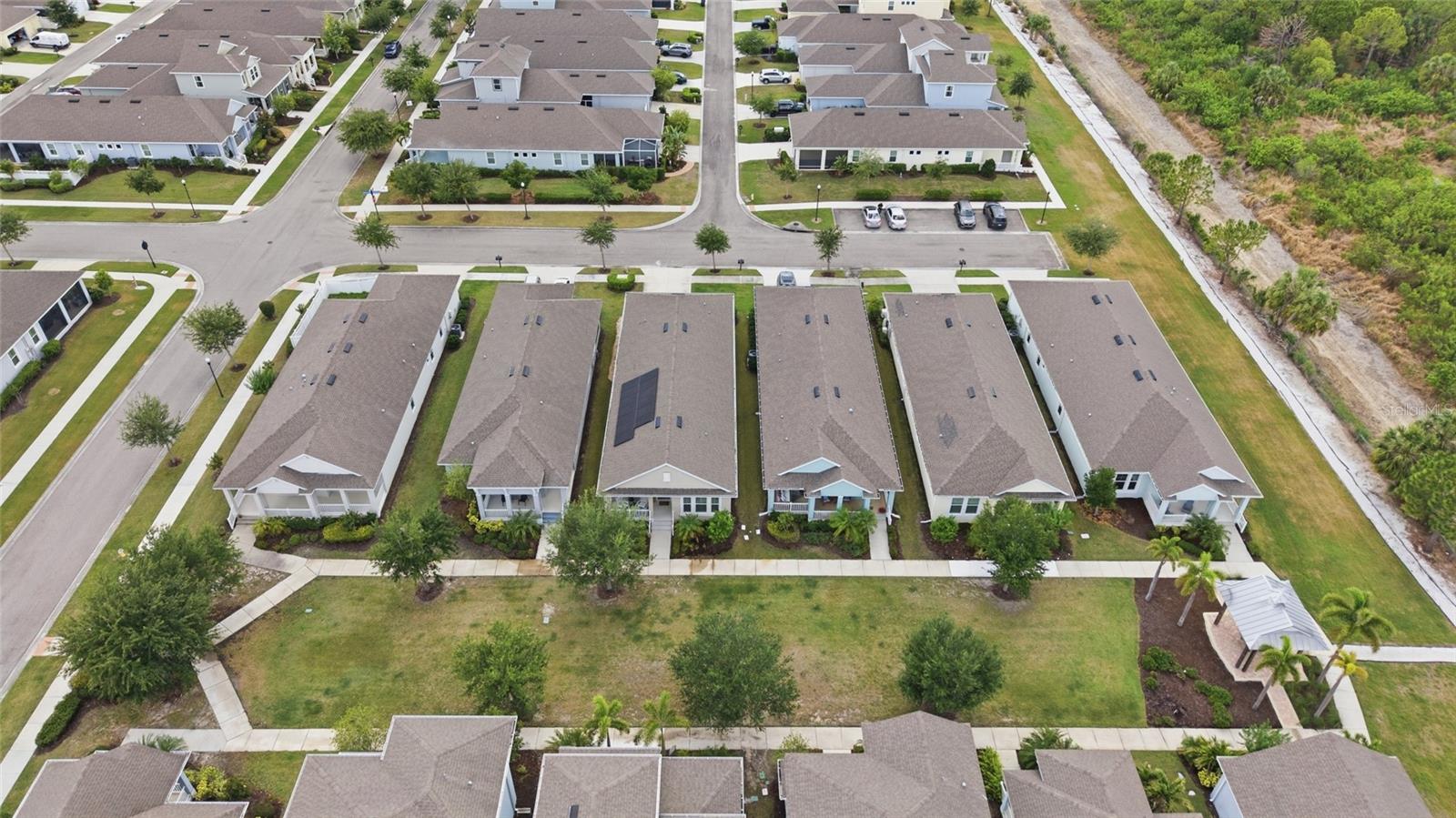 Look out onto greenspace sitting on your front porch instead of a street