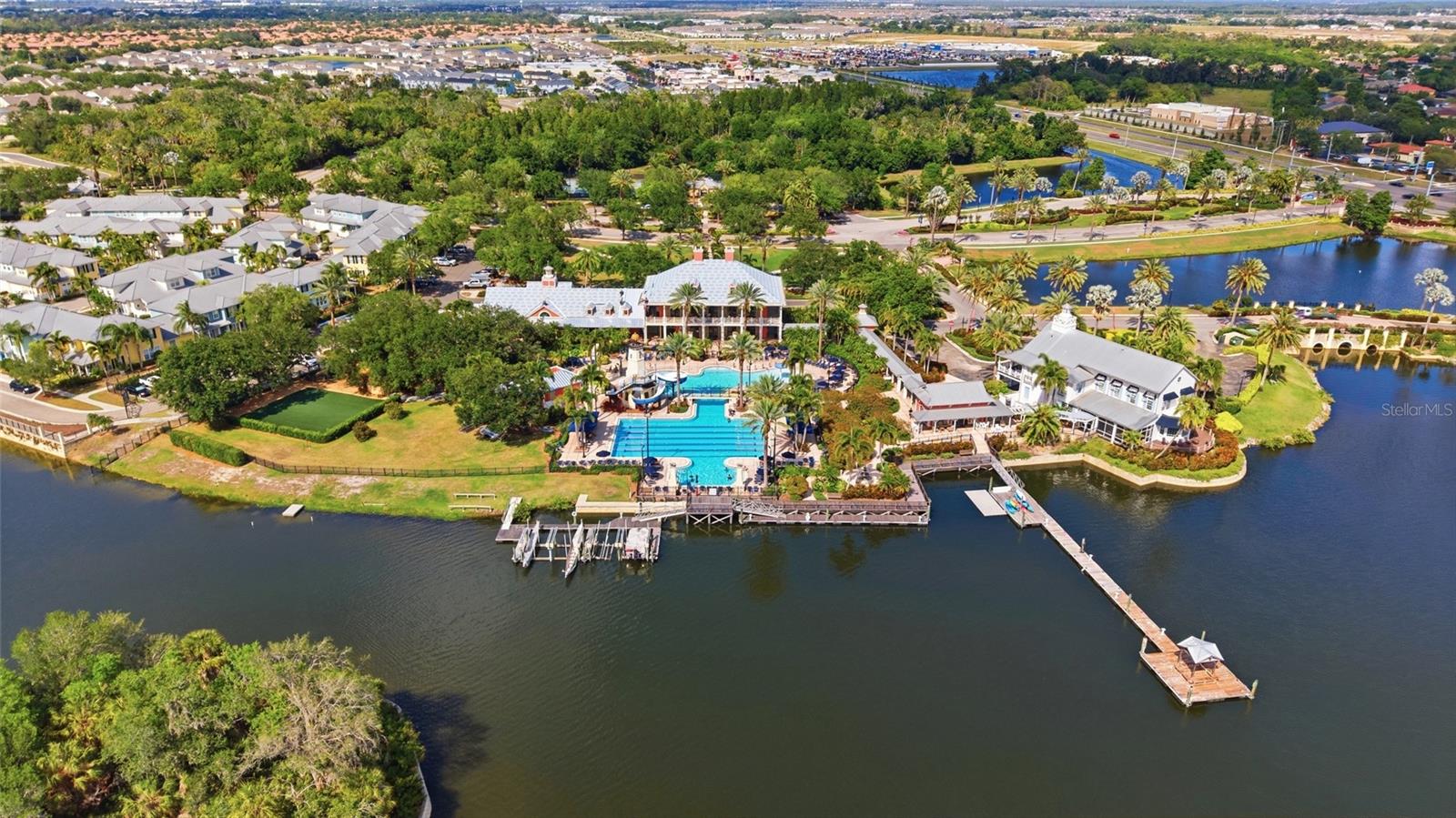 Swim laps, slide down the slide or rent a kayak at the Mirabay Amenity Center.