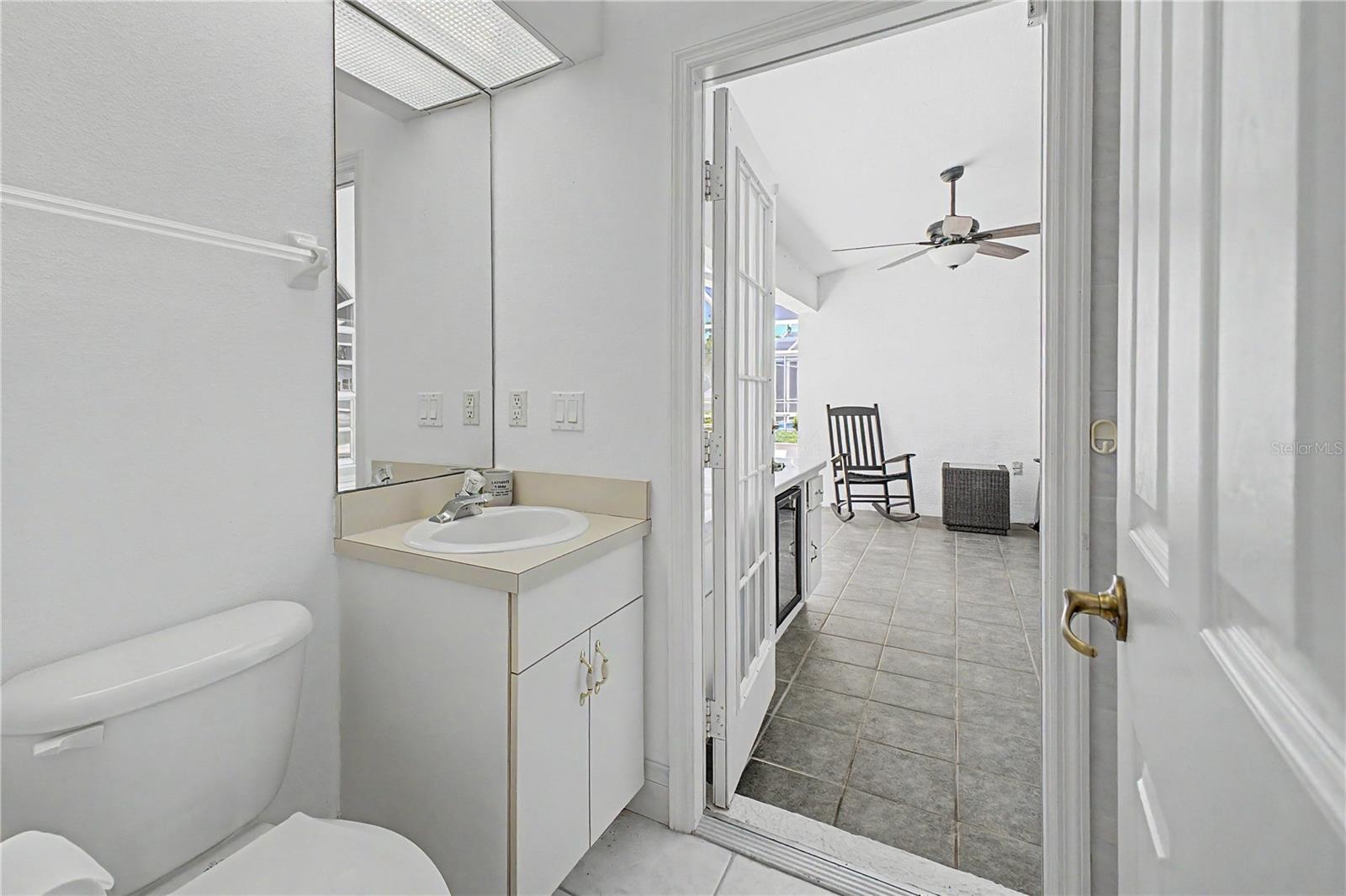 Ensuite bathroom. Pool area access