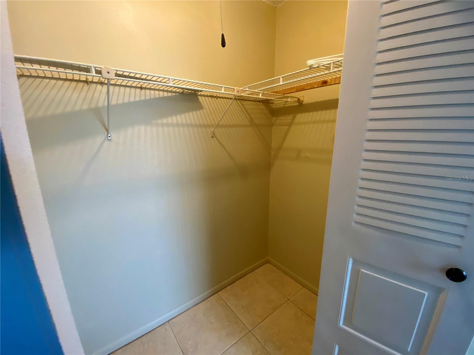 Walk in closet in 2nd bedroom