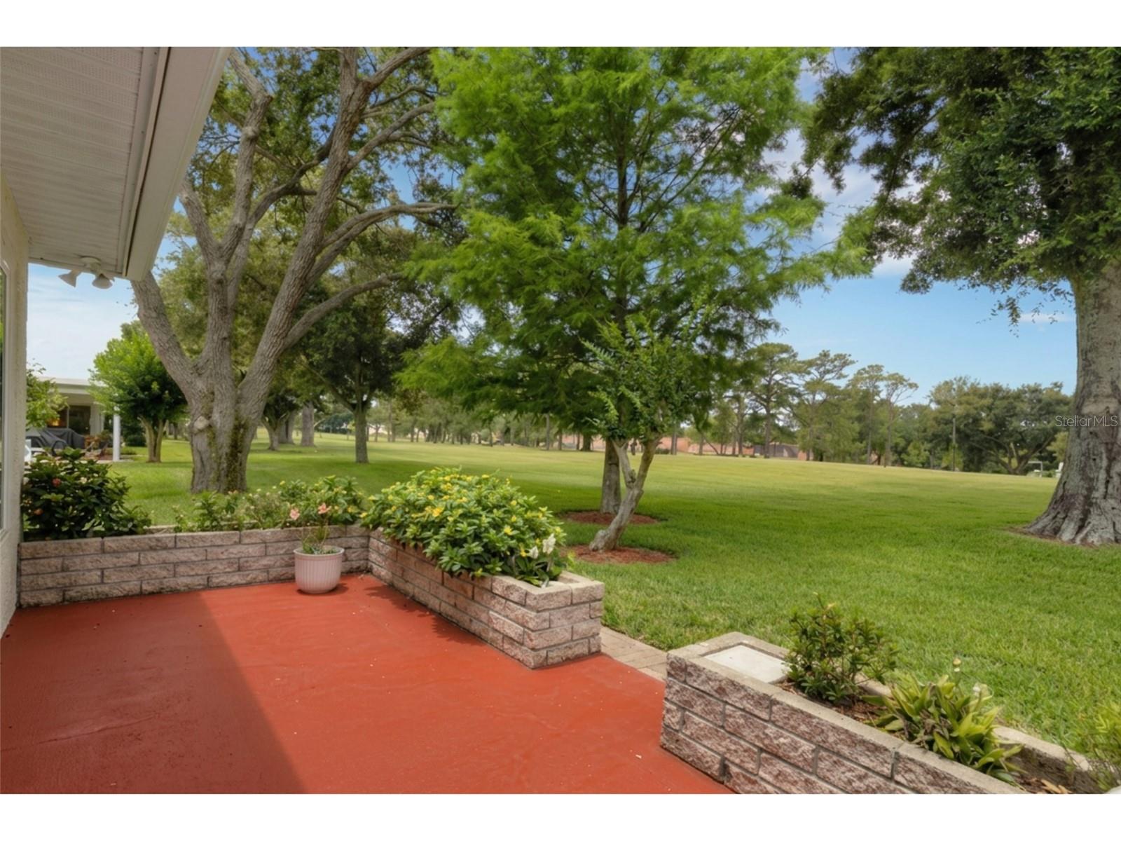 Back Patio with Panoramic Golf Course View