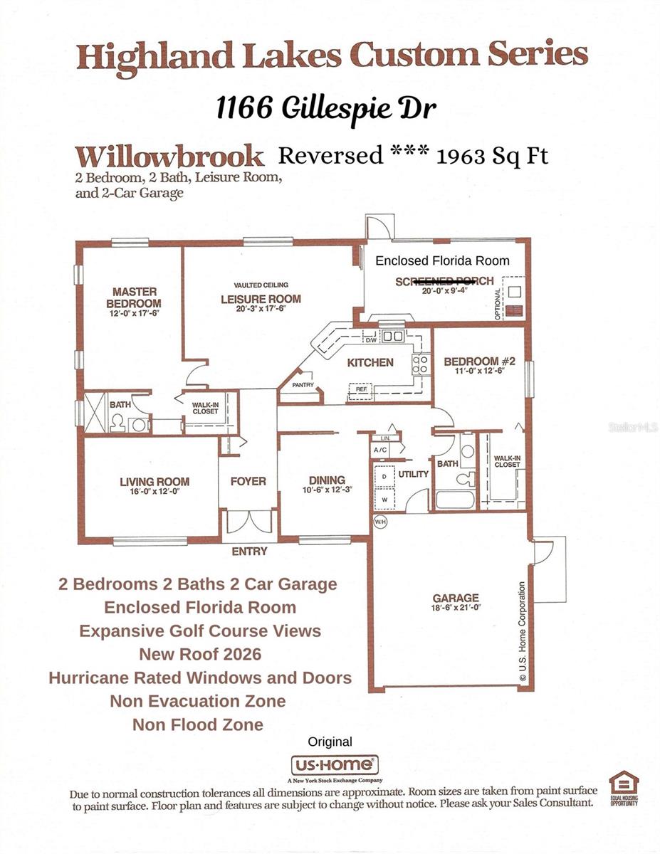 Original Builder's Floorplan