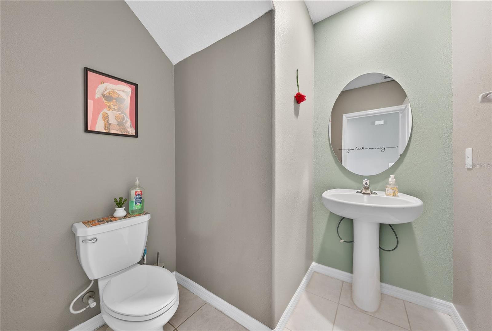 First Floor Half bathroom