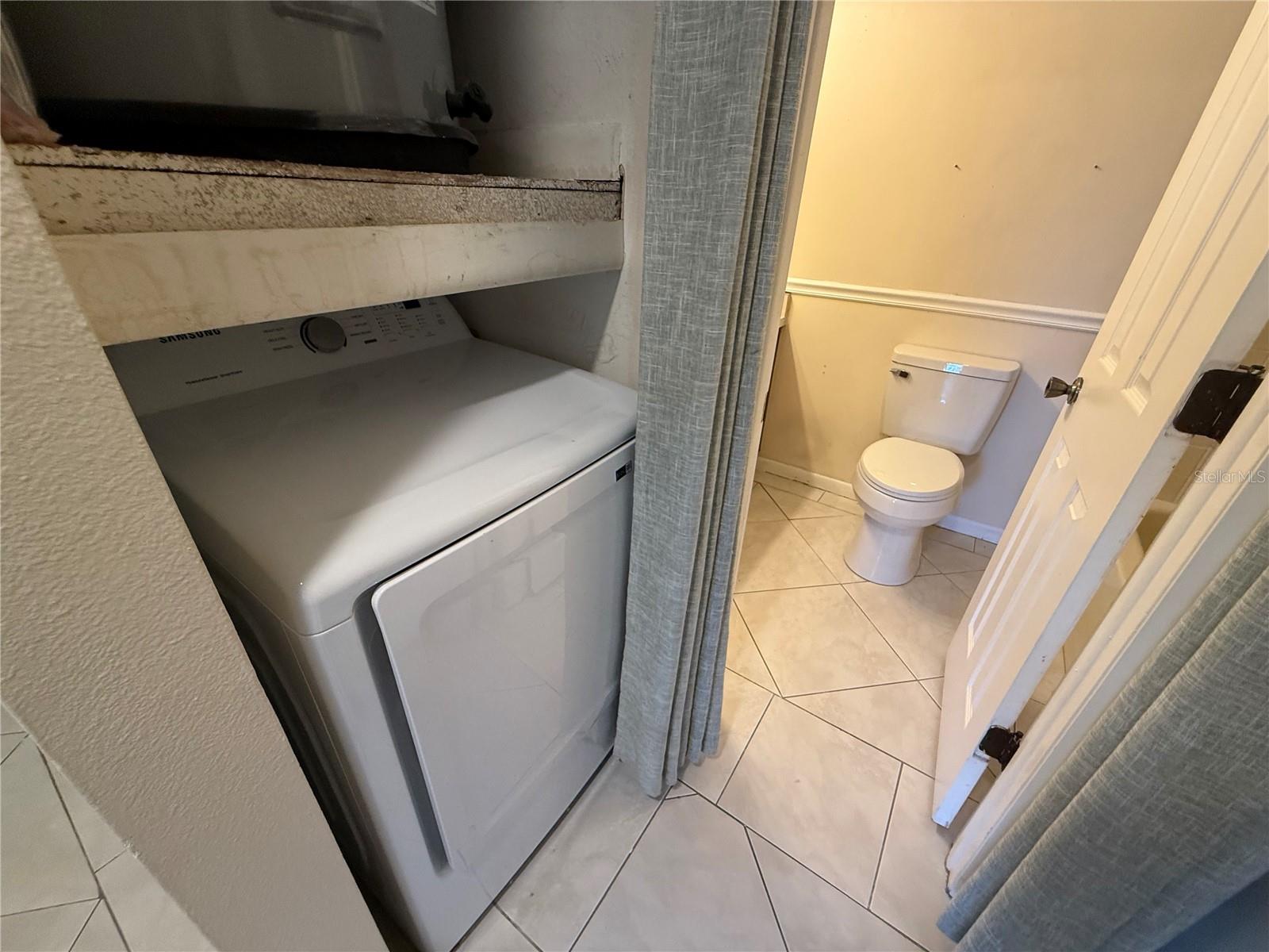 Washer and dryer in unit