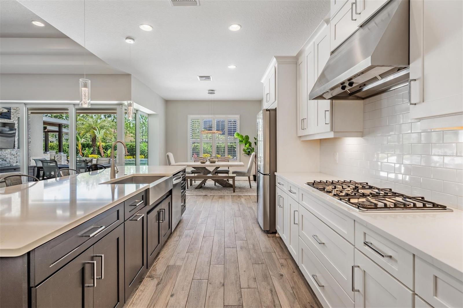 Kitchen view of dining area
