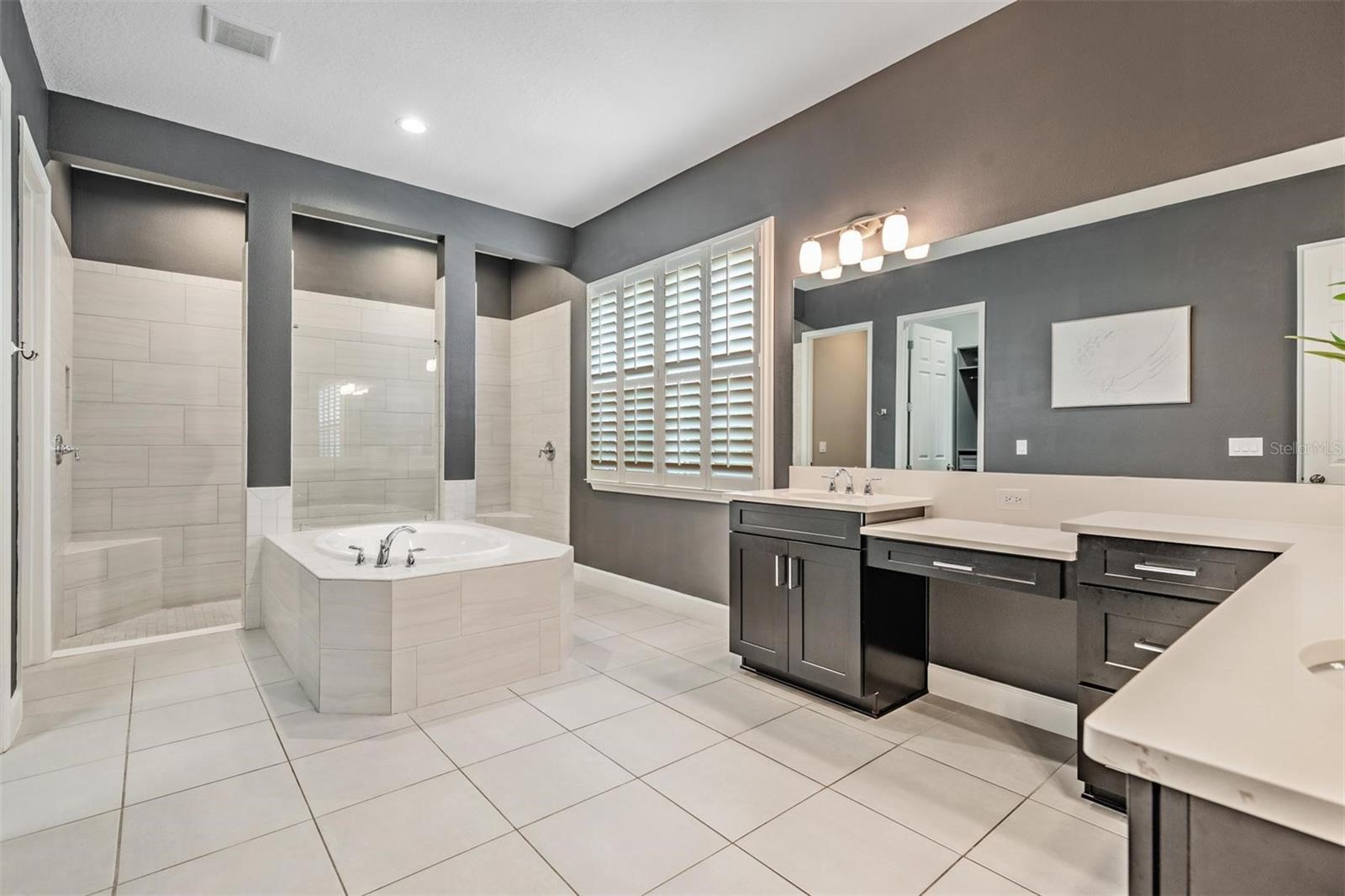 Spa-like master bathroom