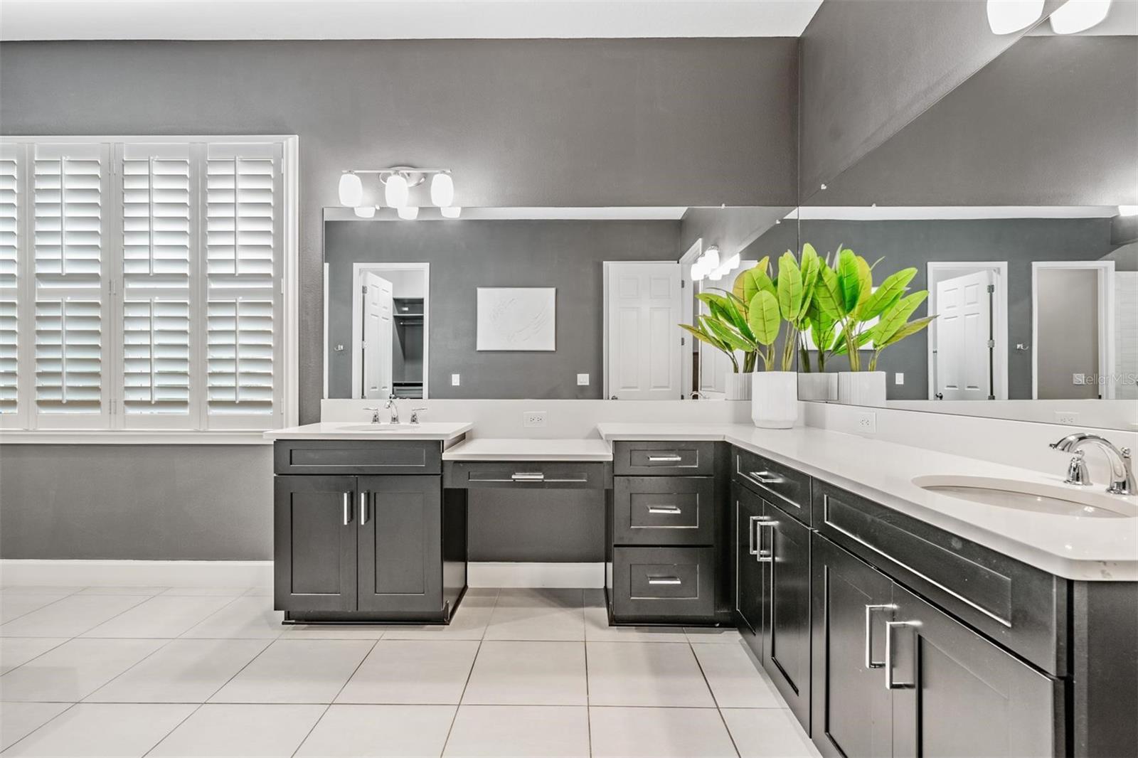 Vanity provides additional storage options