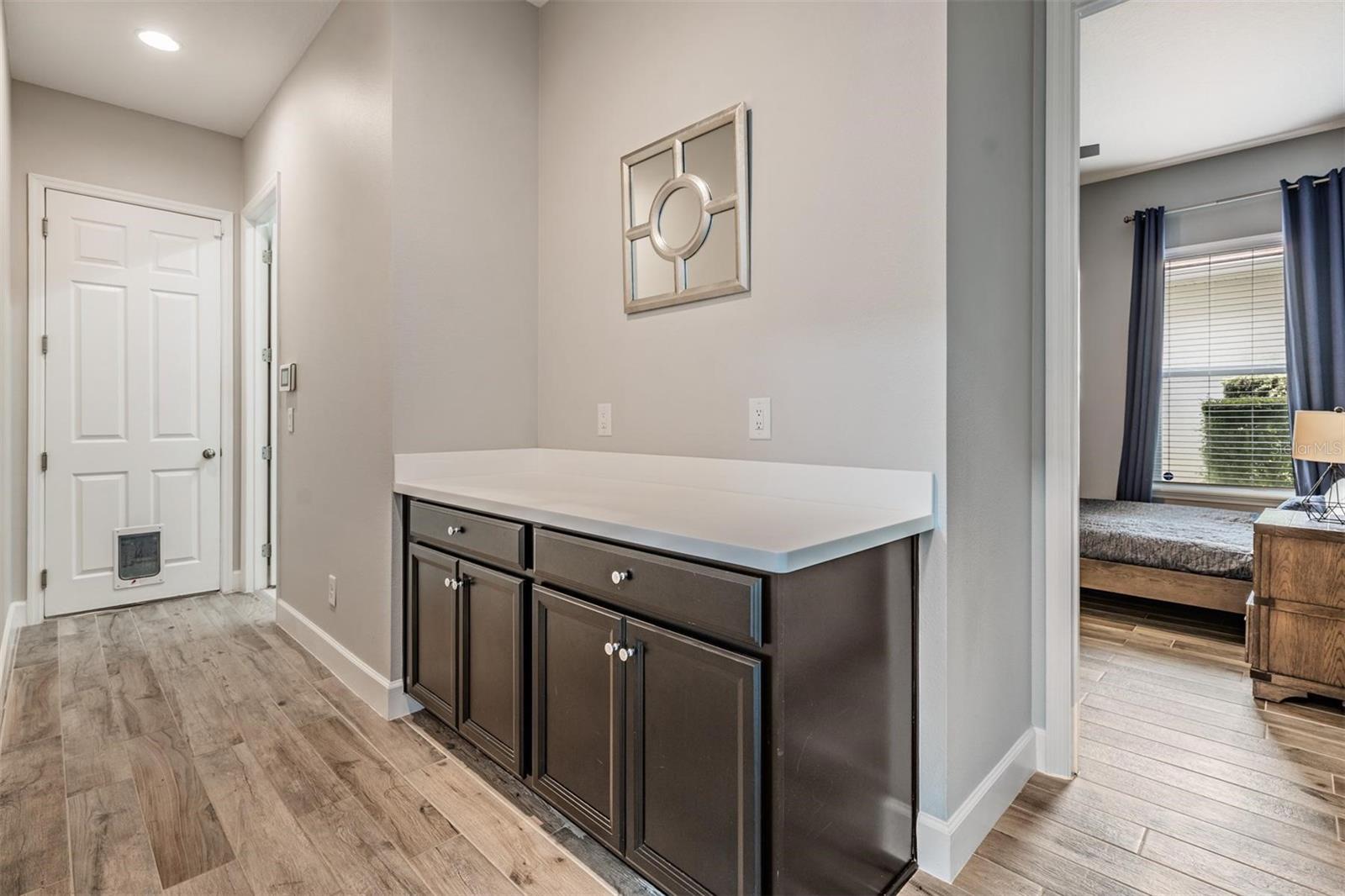 Convenient mud room area