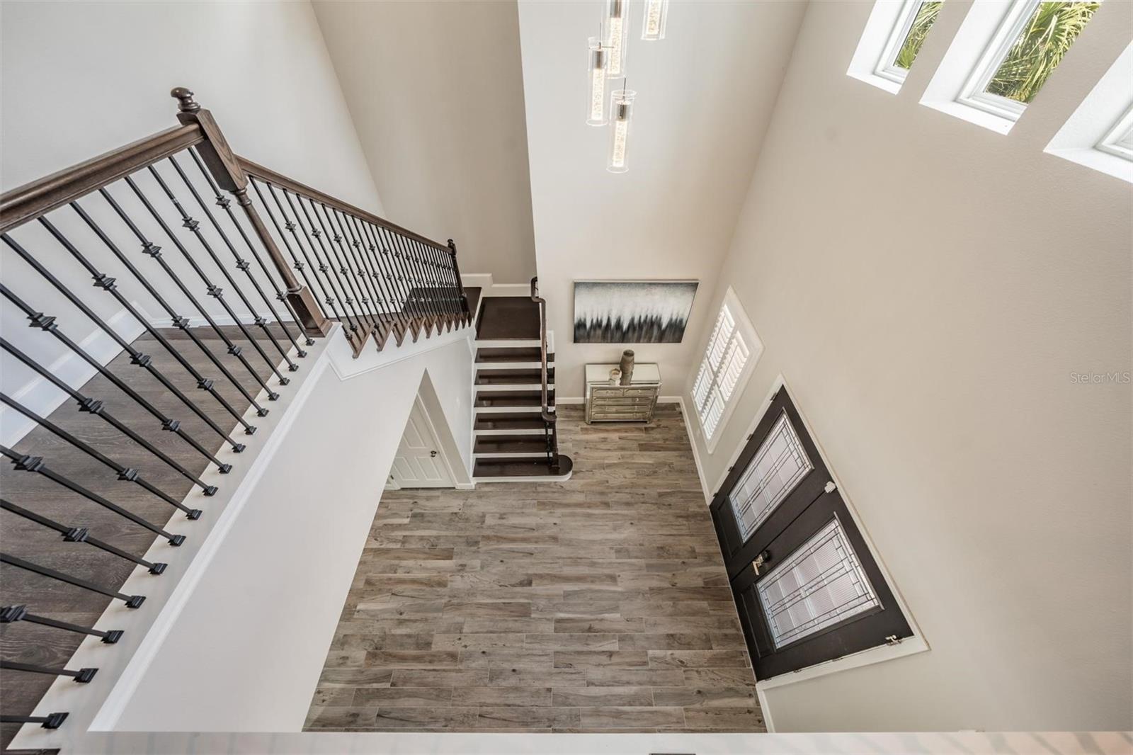 Stairs to top floor