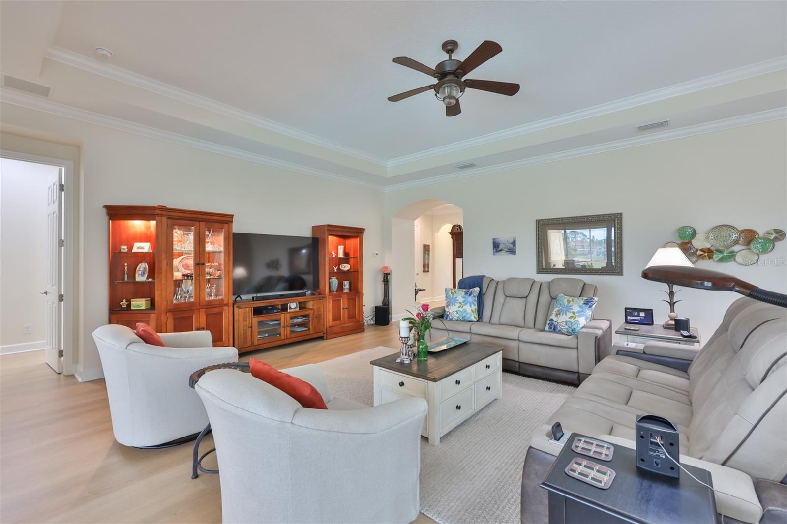 Most of furniture stays with the home.