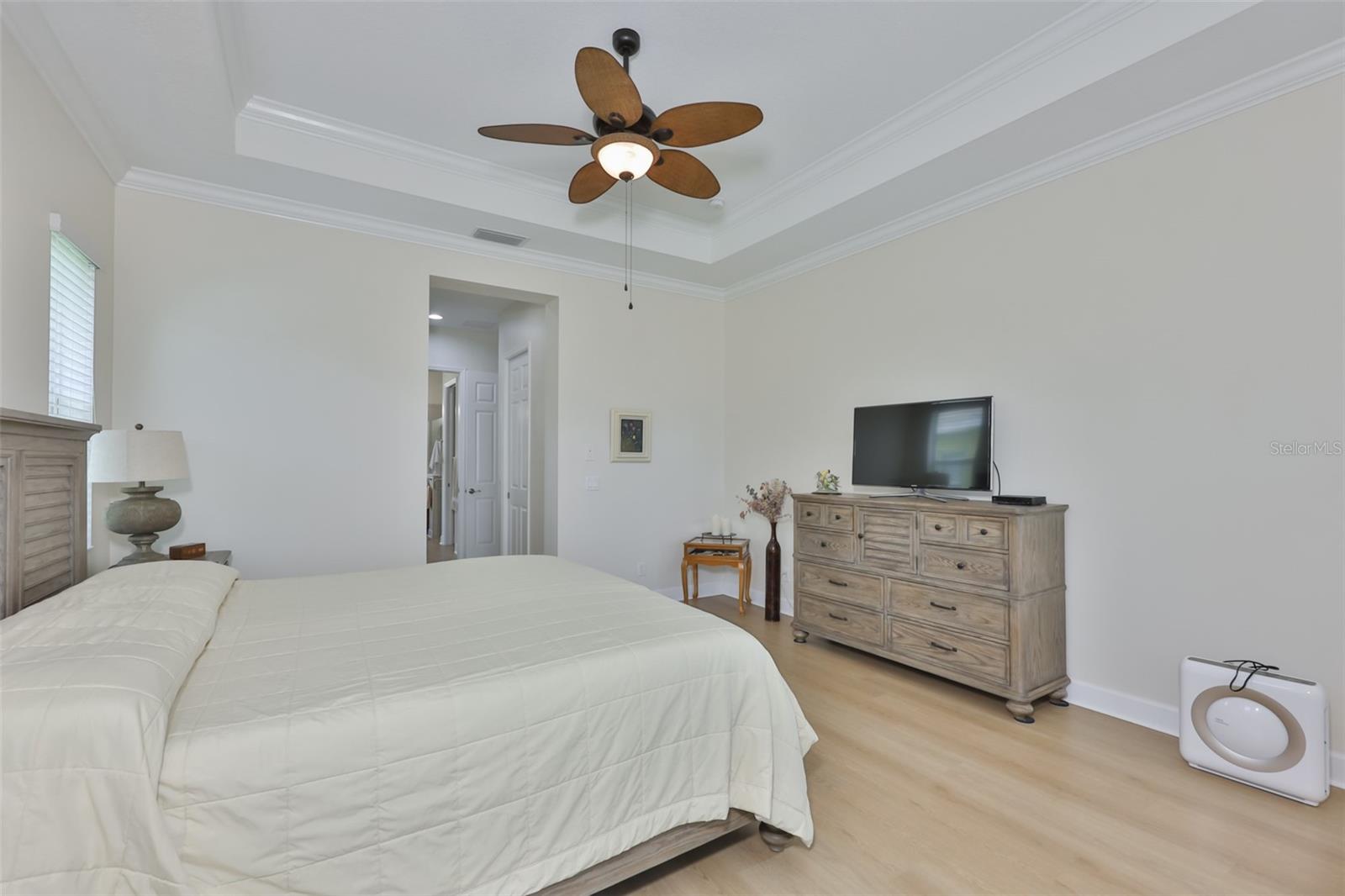 With ultimate privacy and lots of space for a king size bed and multiple pieces of furniture, this is a perfect oasis.
