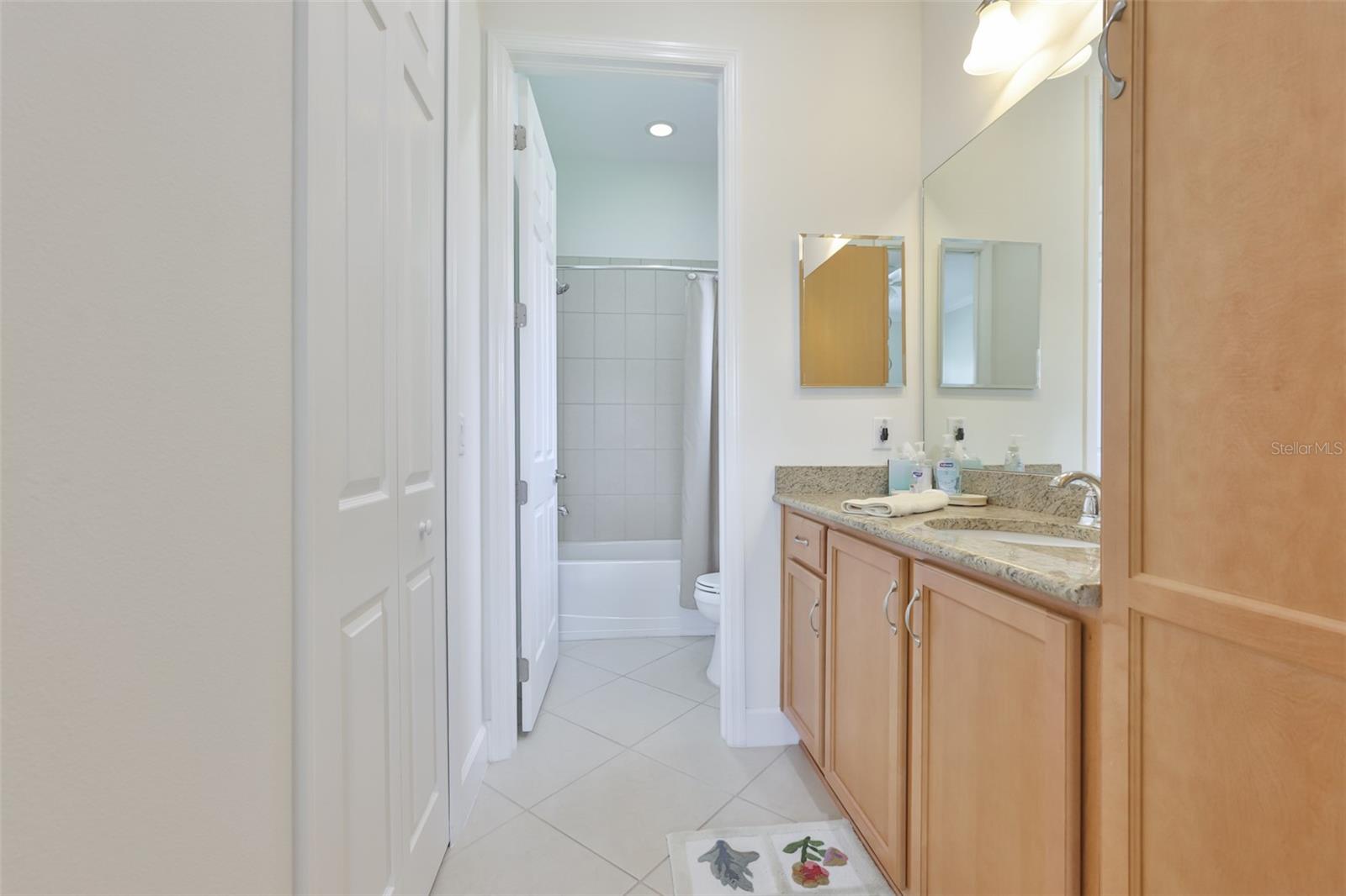 Walk in closet, lots of storage and granite counter tops.