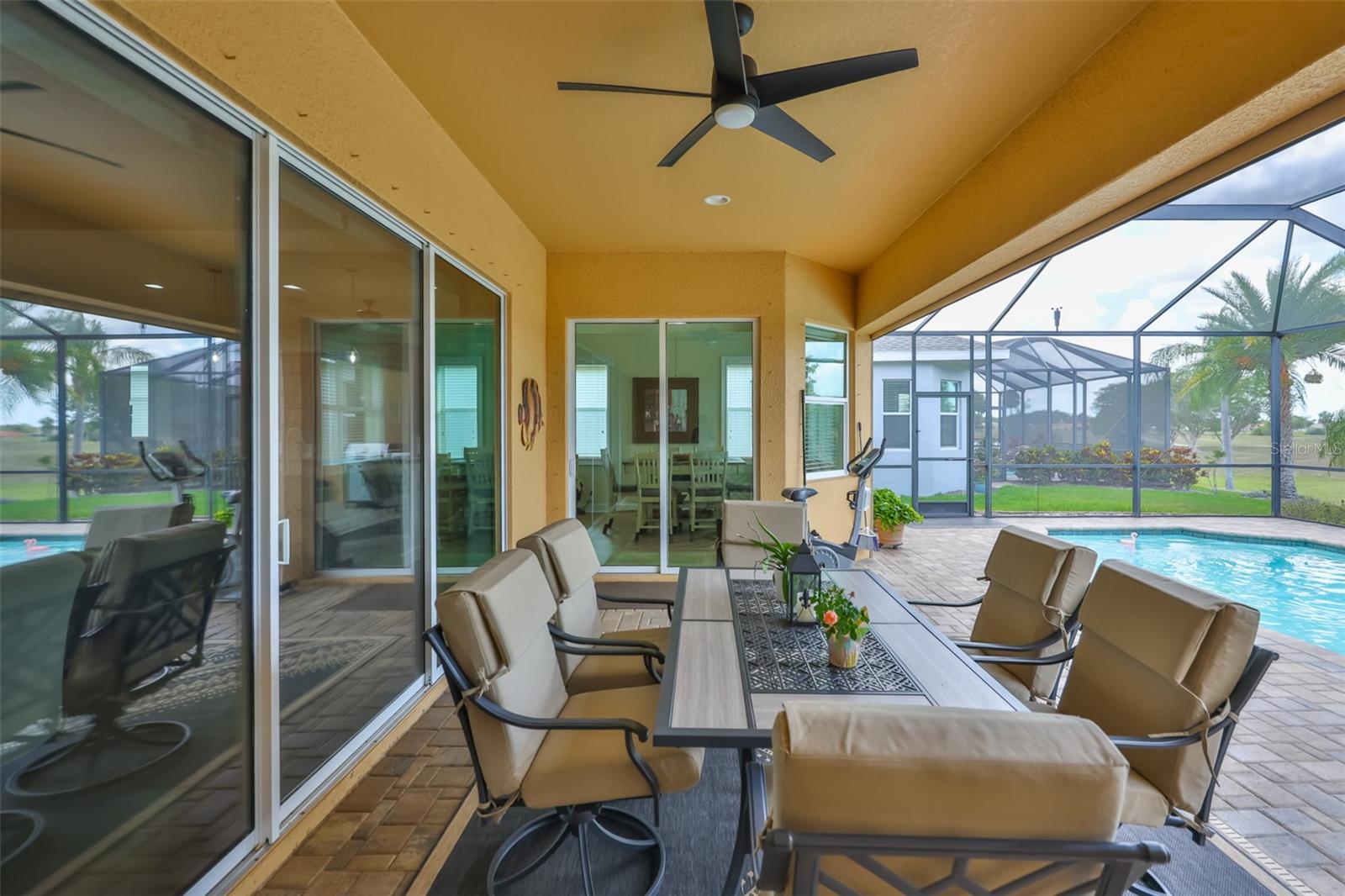 Covered patio area is perfect for entertaining, staying out of the weather or every day meals.