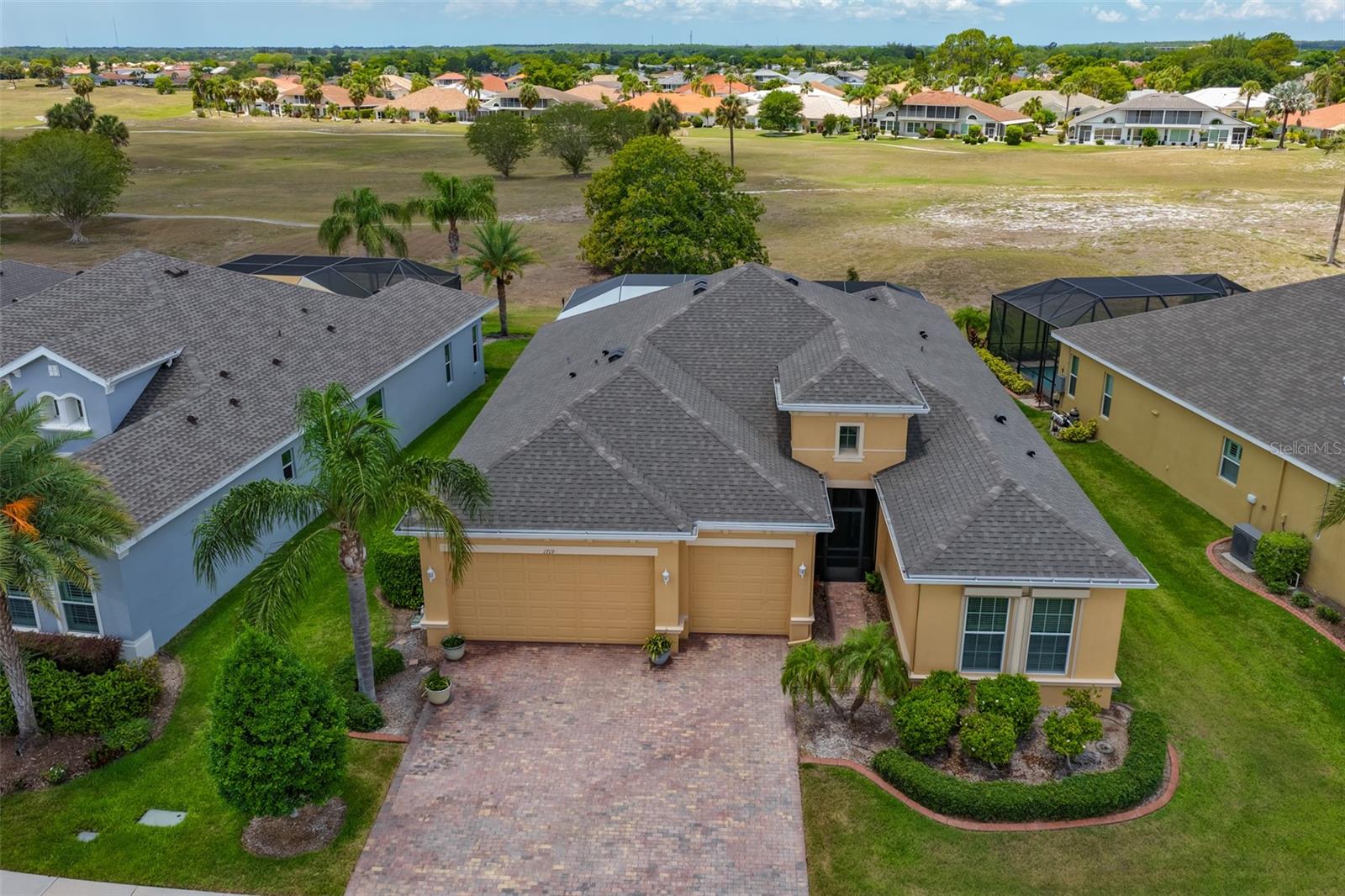 Large Executive style, 3 car garage, pool home is located right on the greenbelt for maximum enjoyment of nature.