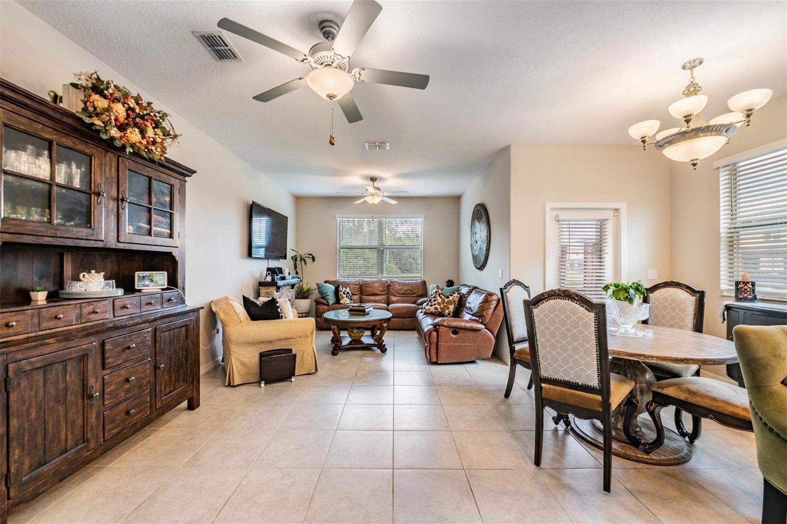 dining and living area