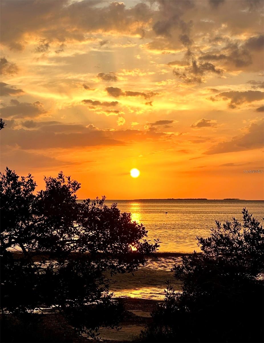 sunset at Crystal Beach