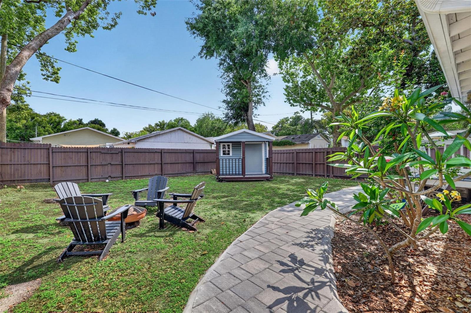 Relaxing Fenced BackYard Space