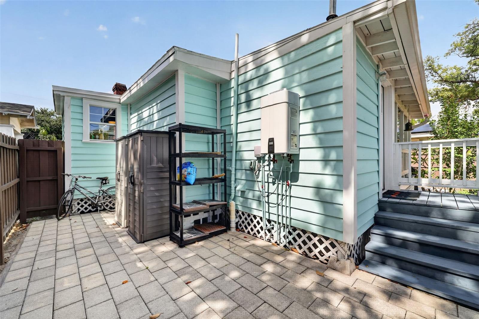 Side Yard has plenty of Room for Storage Options