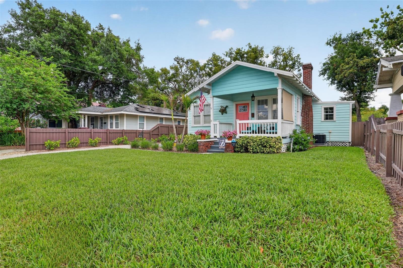 Inviting Lush Front Yard