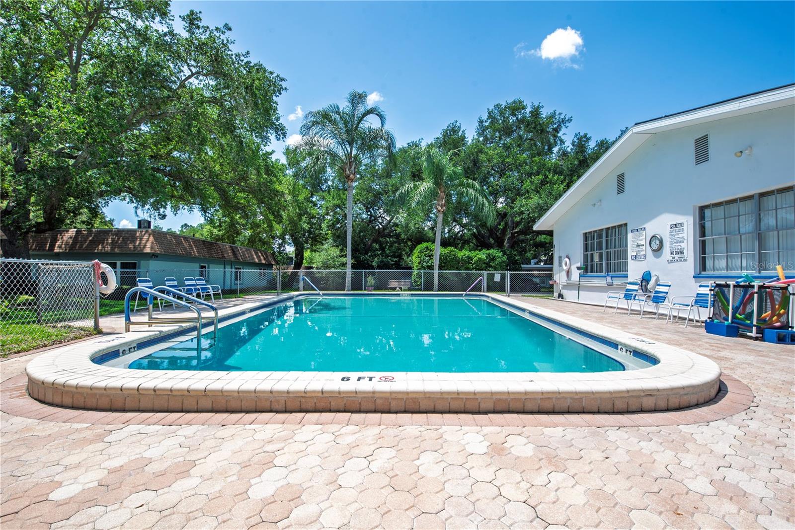 Heated community pool.