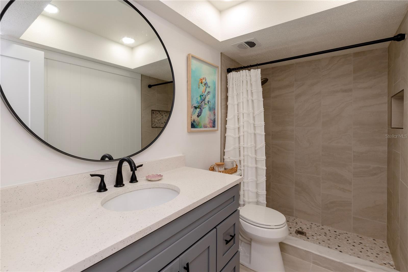 Updated gust bathroom.