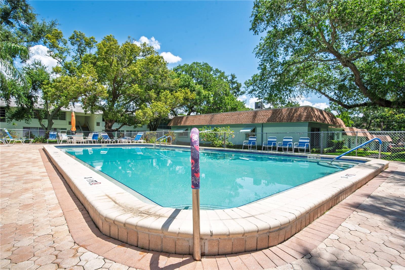 Heated community pool.