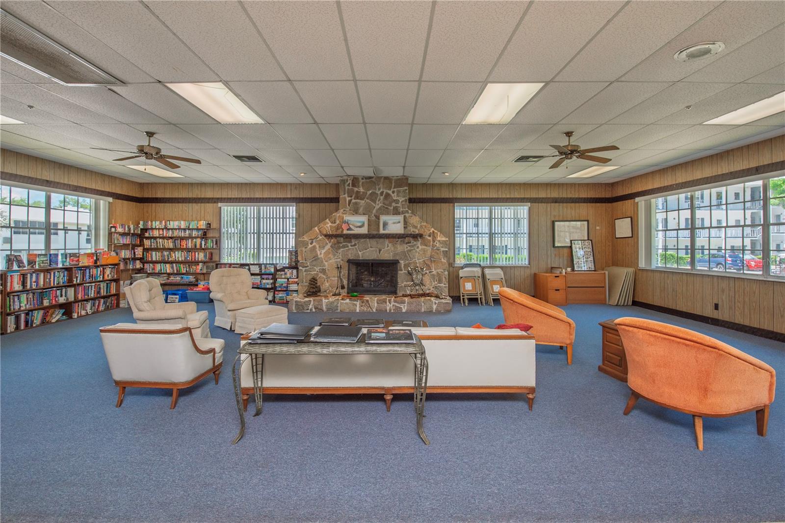 Clubhouse lounge area.