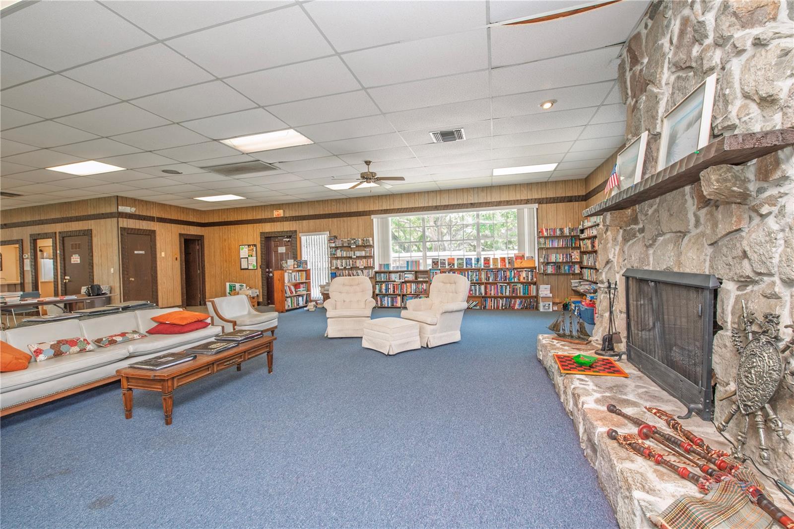Clubhouse lounge area.