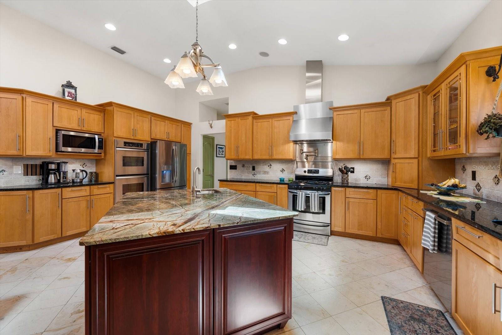 Island Close-up in Kitchen