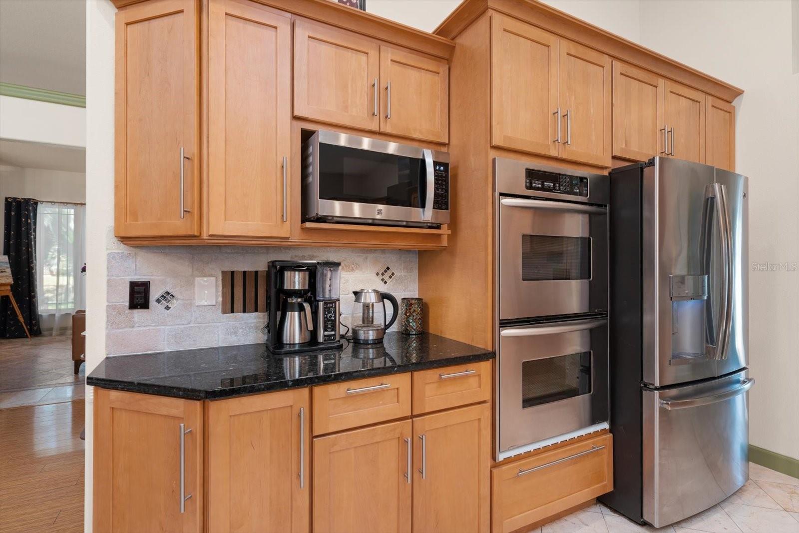 Microwave, Double Oven, and Fridge Spaces