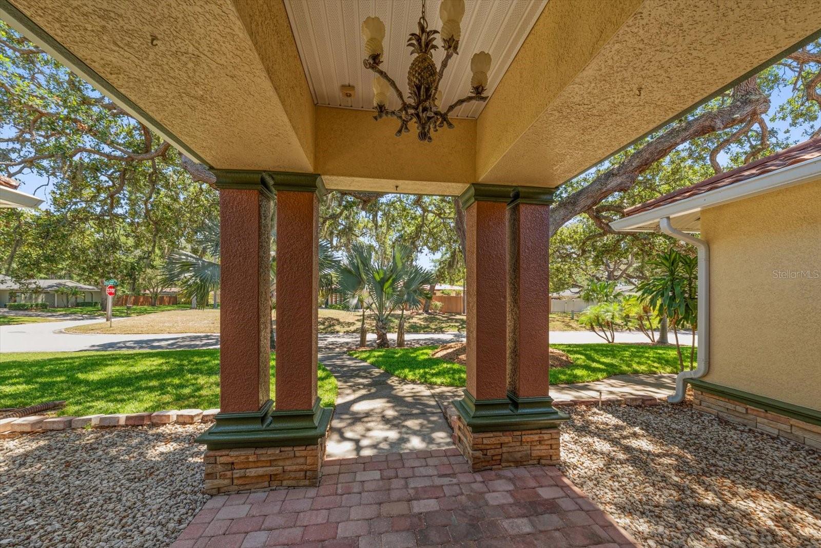 Entry Area & Street View from the front doors of house