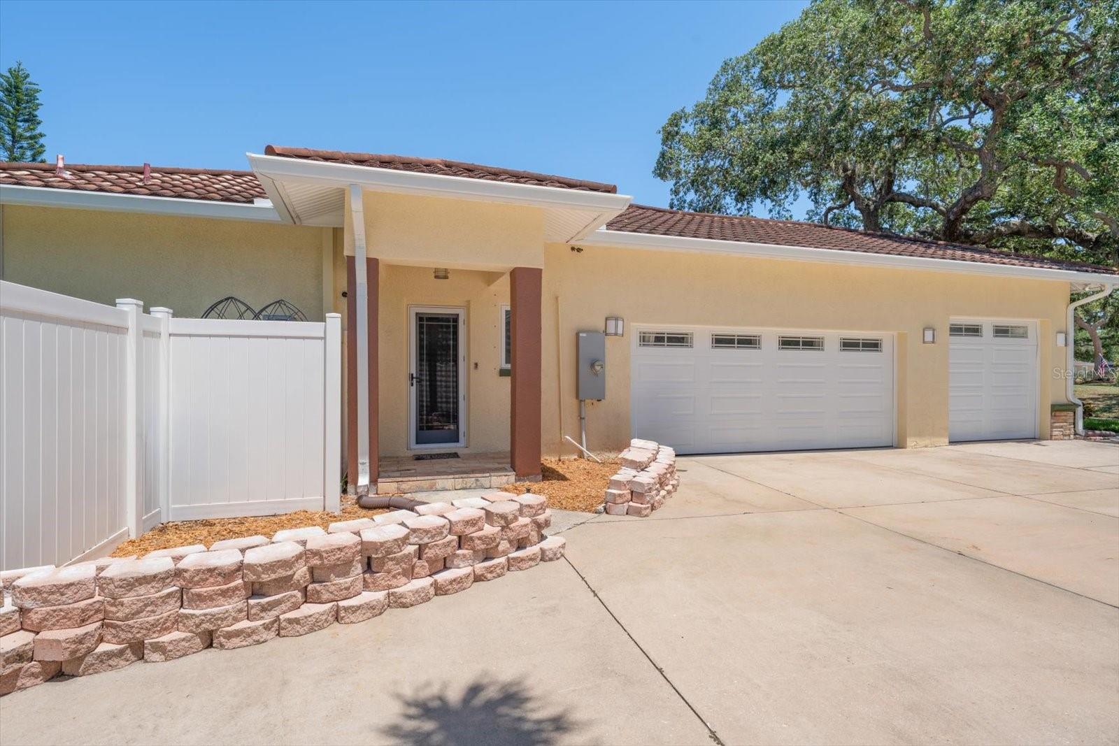 Side Entry Door next to 3 car garage