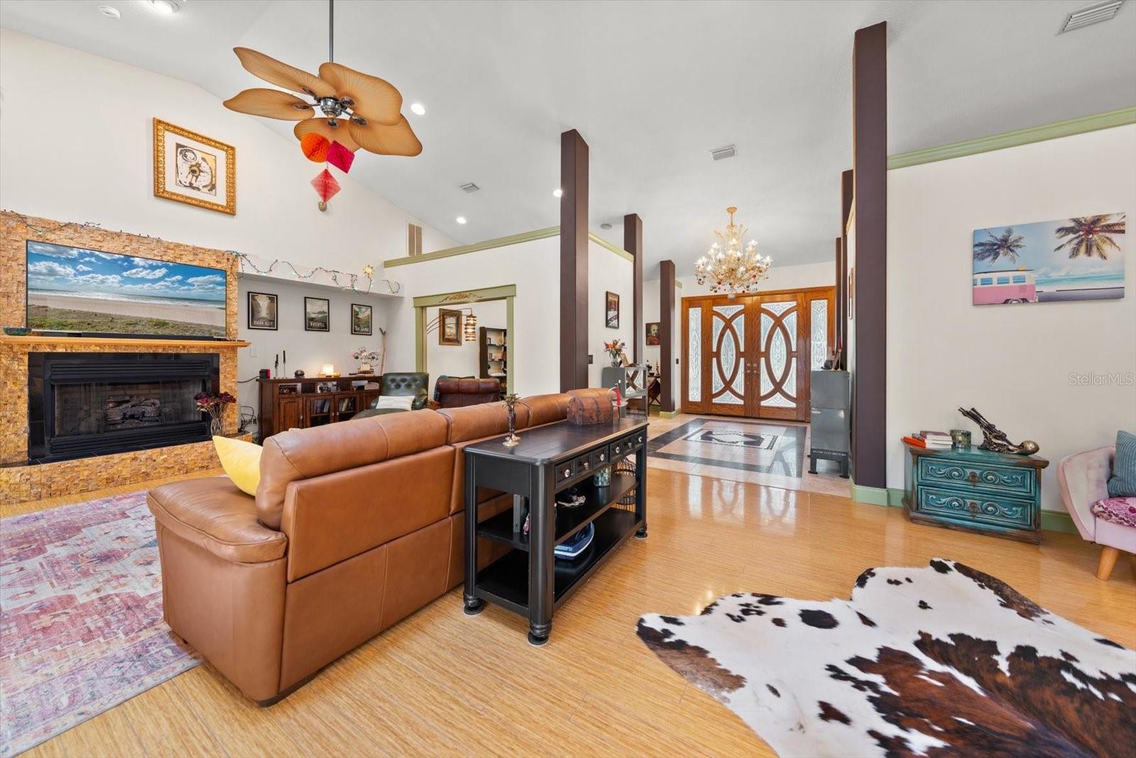 Great Room and View of Front Foyer