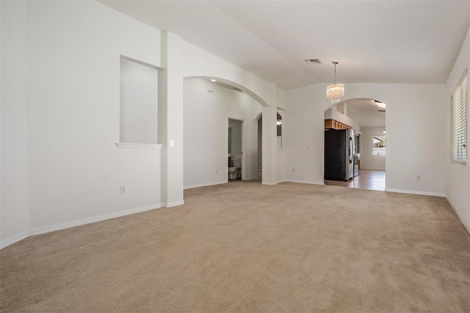 Formal living and dining room