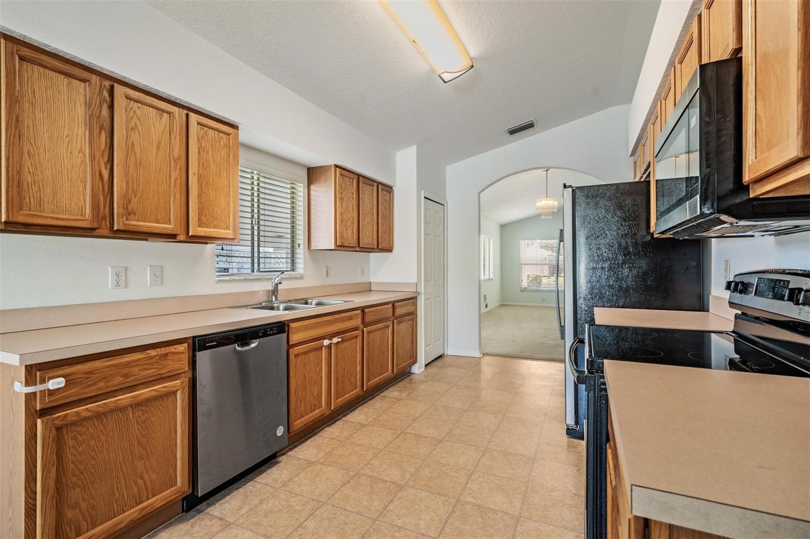 spacious kitchen with abundant cabinet and counterspace