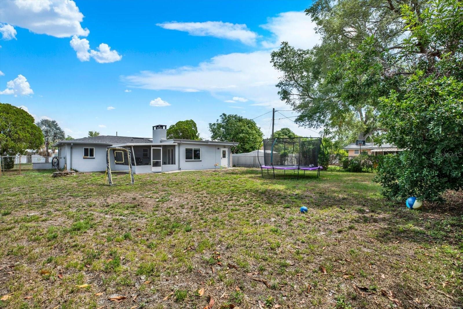 Expansive backyard-plenty of room for a pool