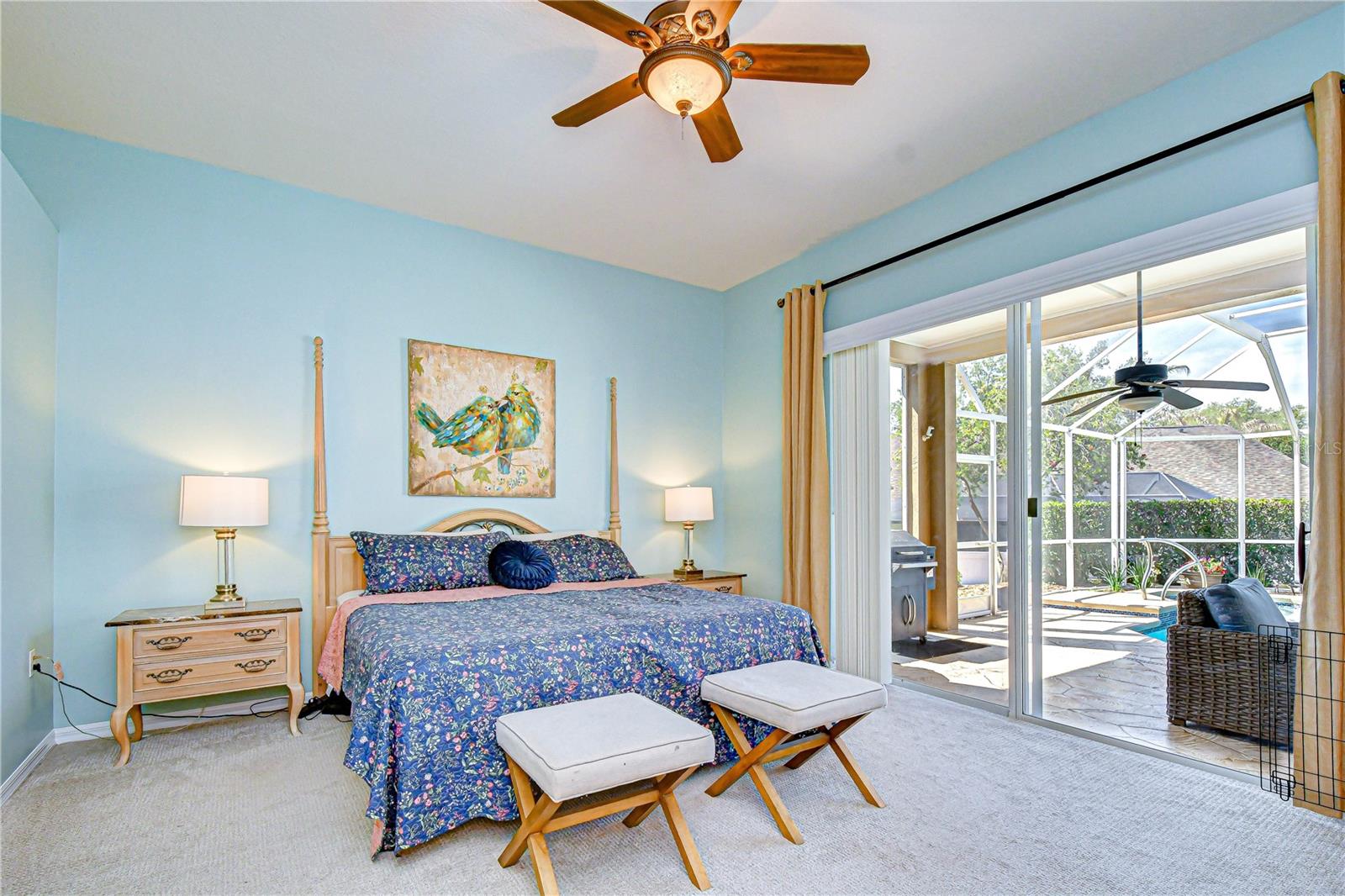 Private owner's retreat located on its own side of the home.