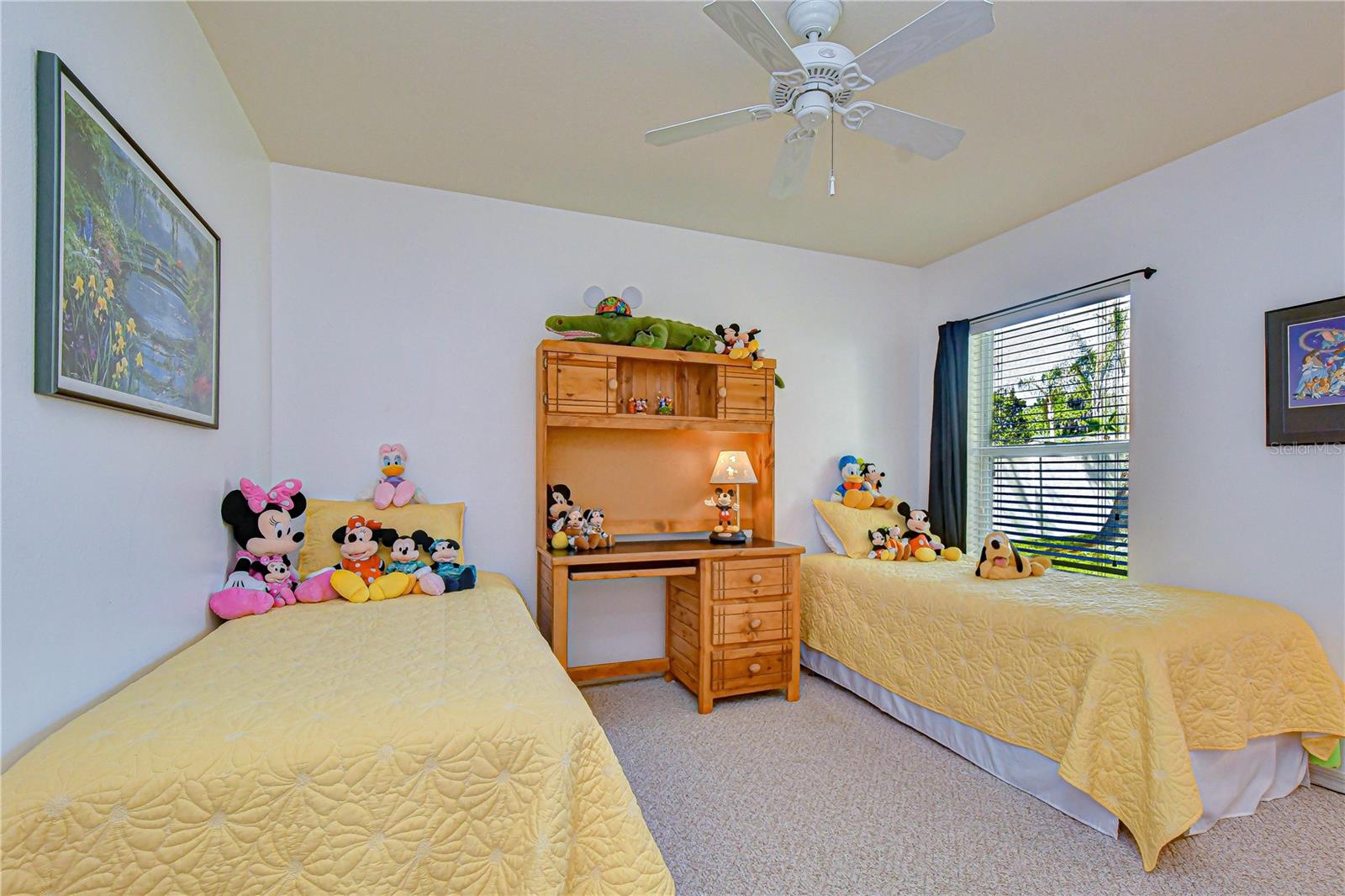 Spacious secondary bedroom.