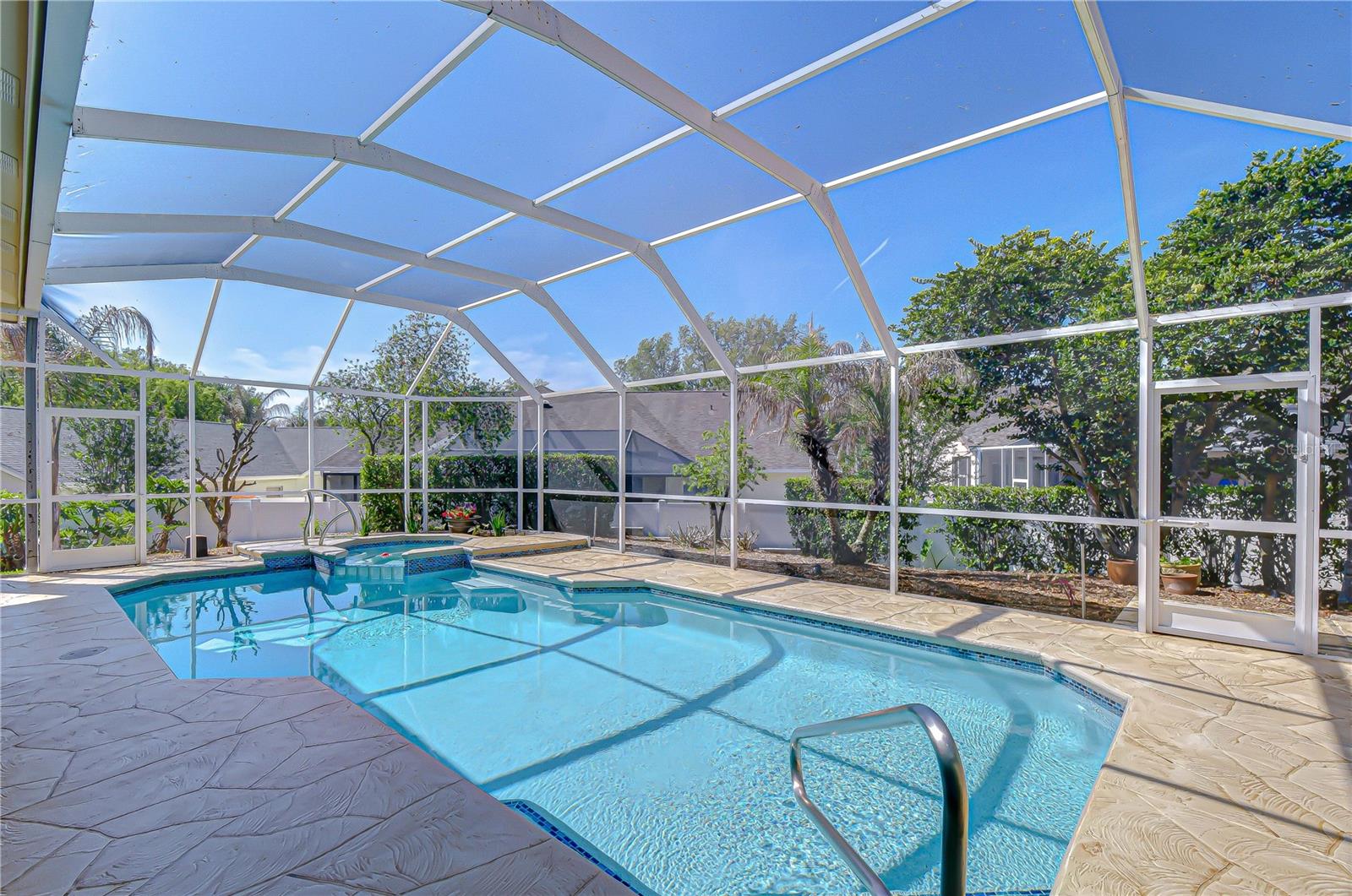 Enjoy time in the sparkling pool!
