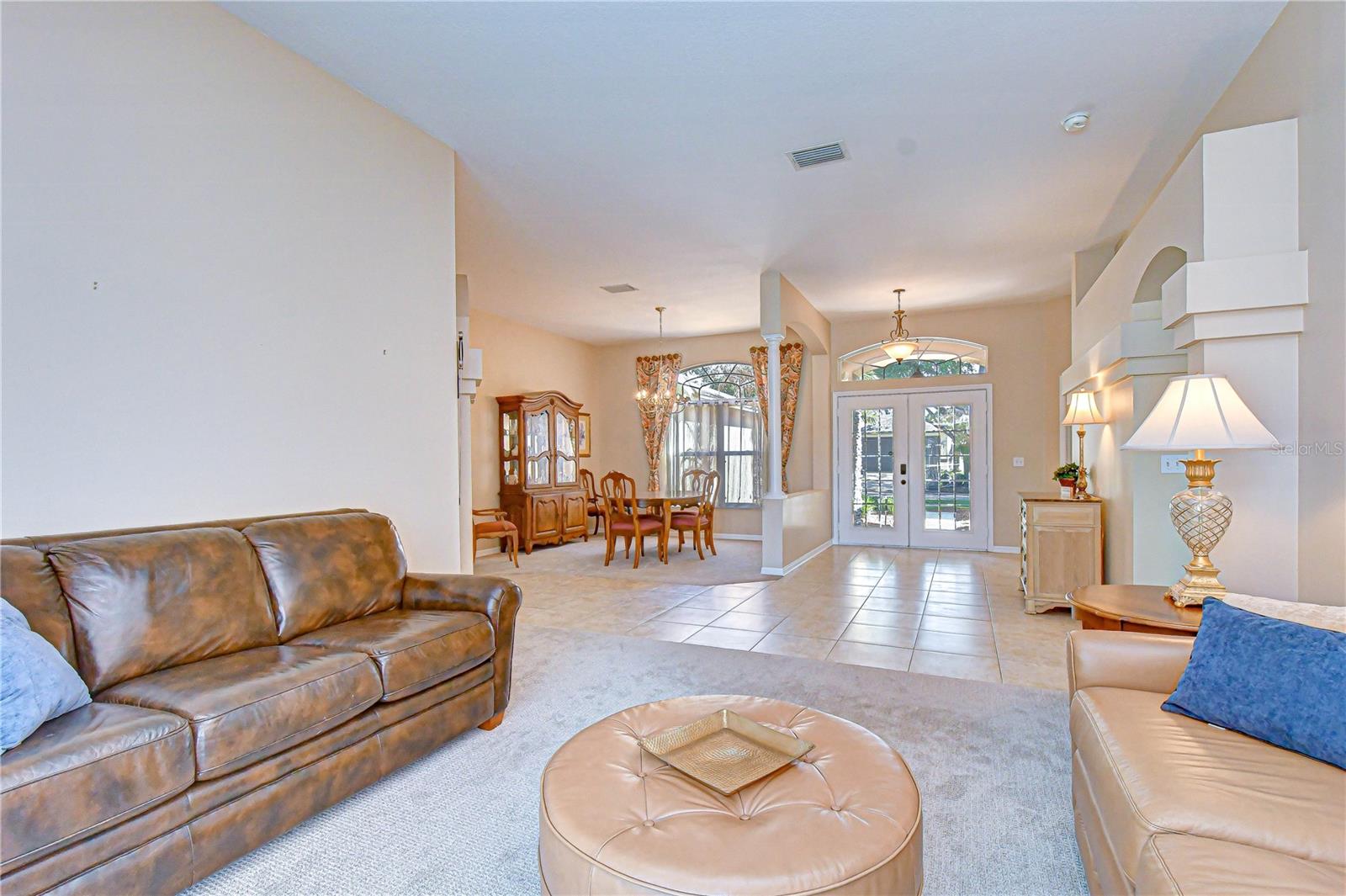 Elegant gathering space filled with natural light.