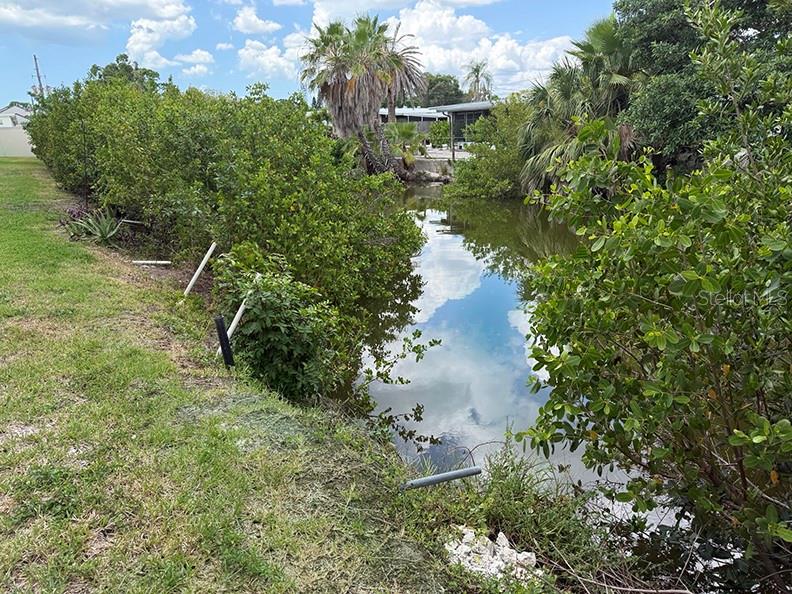 Fishing canal in back yard