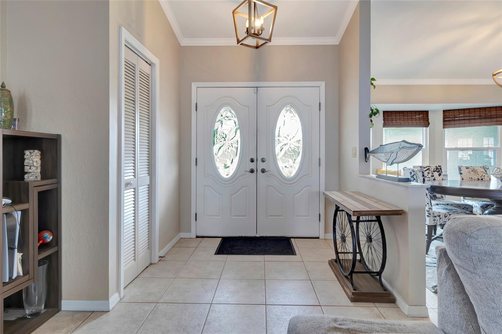 Foyer with Double Doors