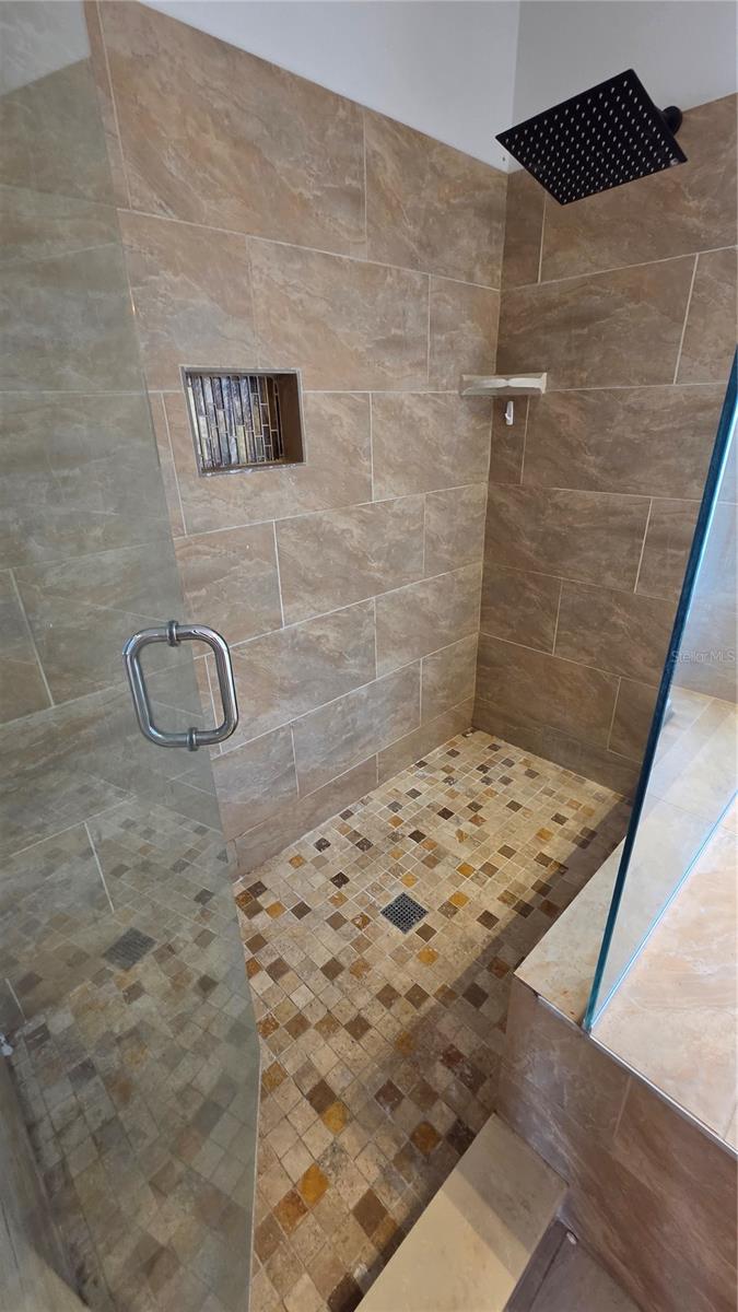 Master shower