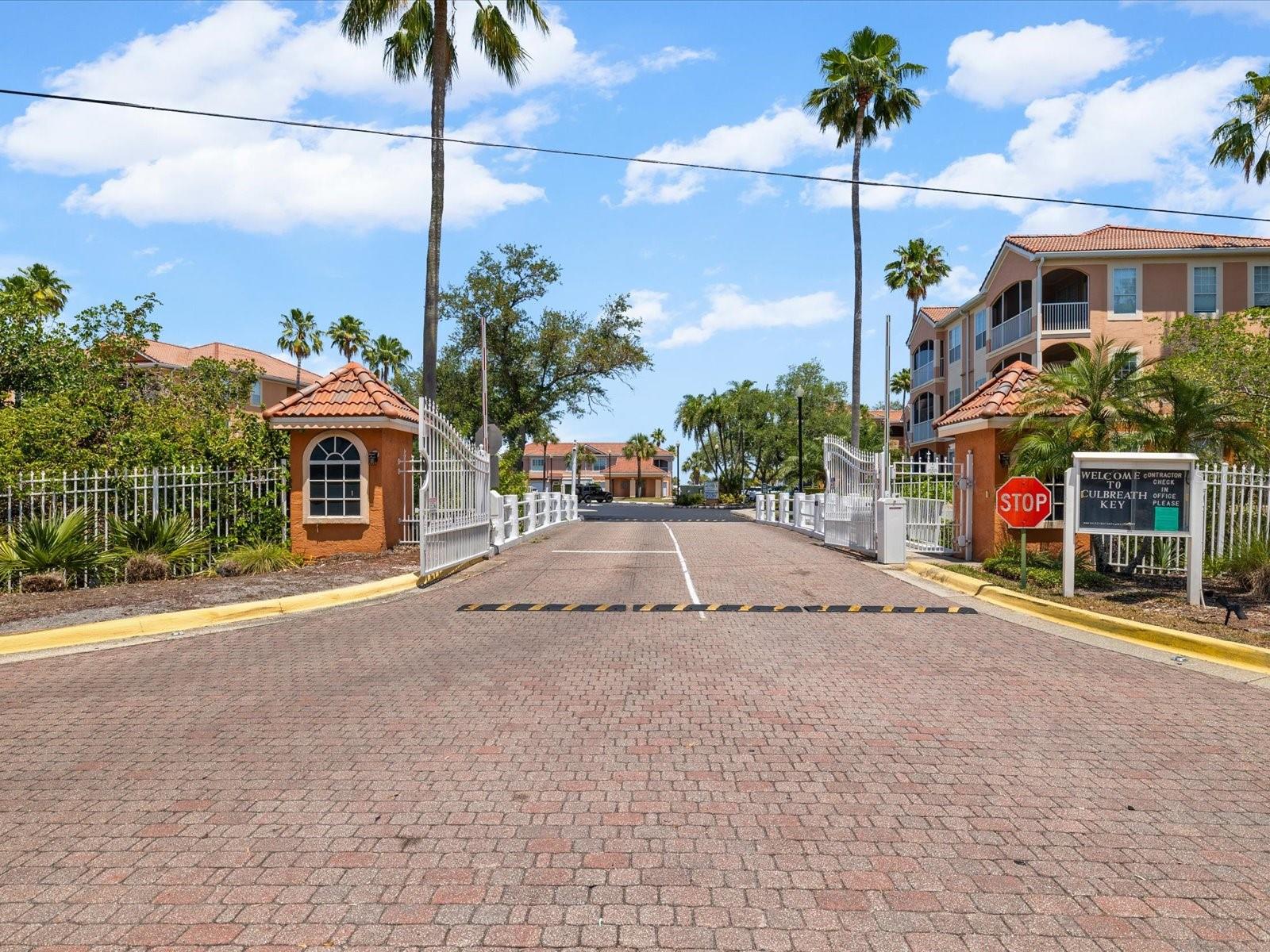 Gated community with private road